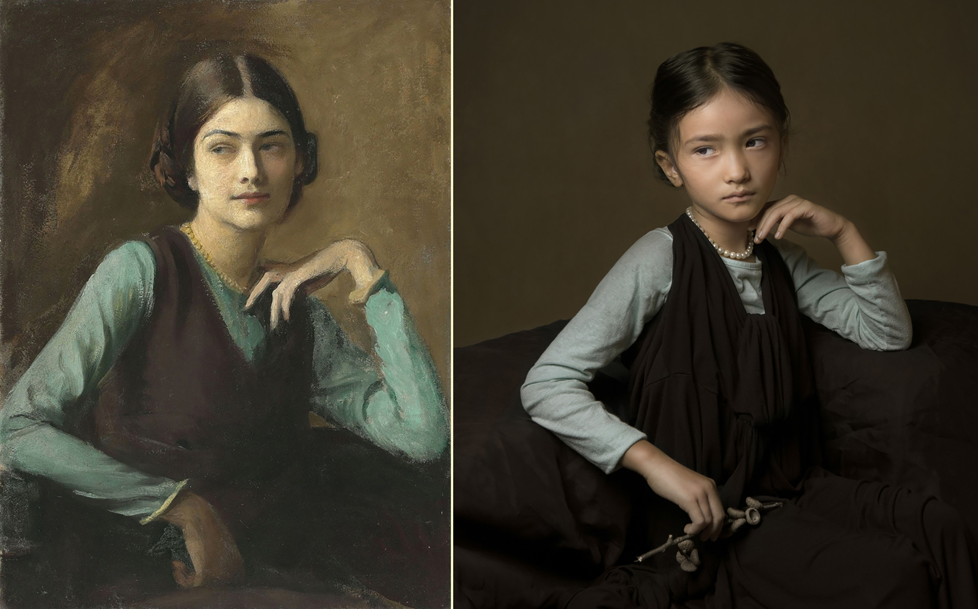 Hommage to George Spencer Watson. Portrait of Clotilda Von Derp