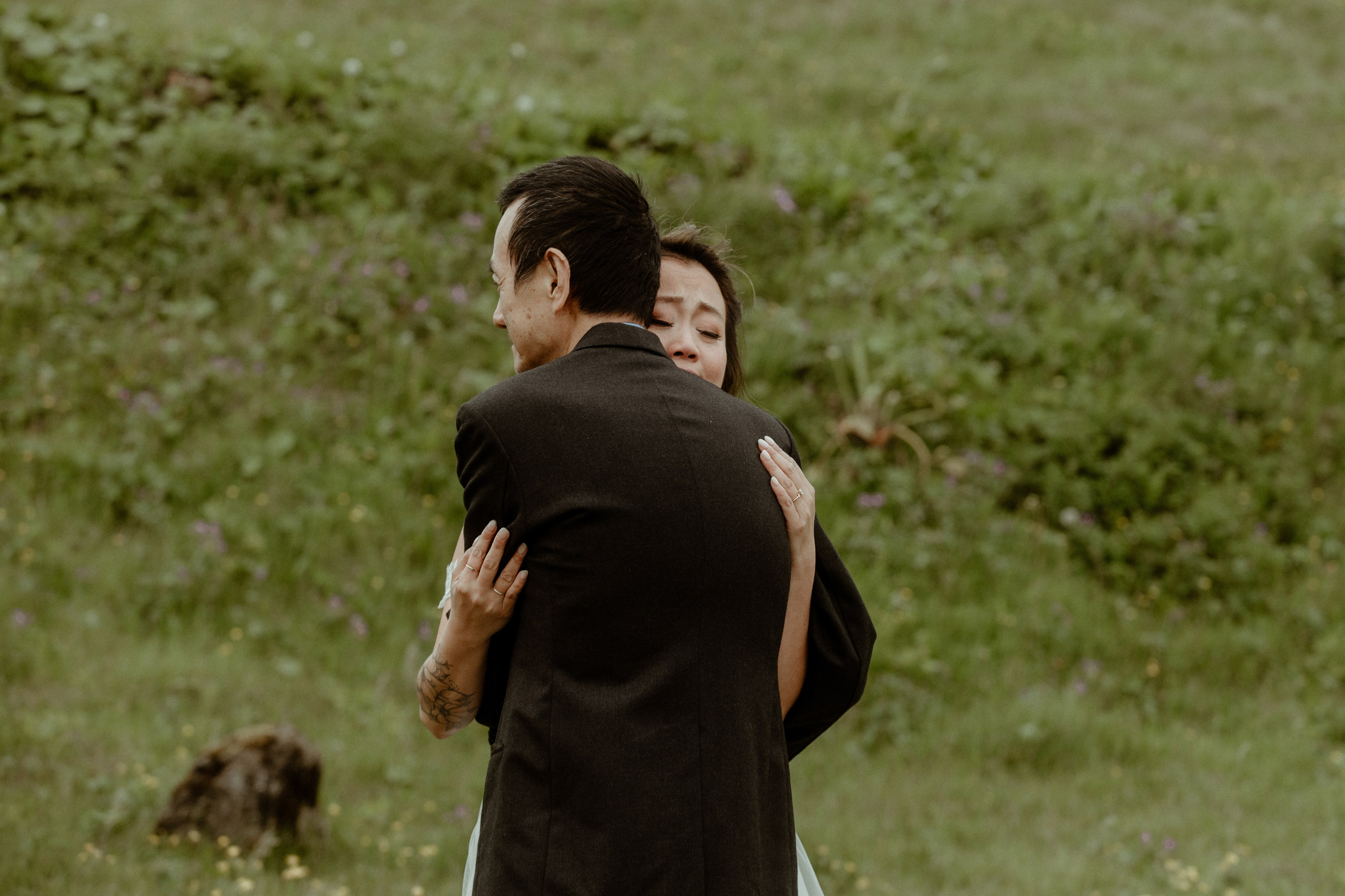 Elopement at Kvernufoss Waterfall. Iceland elopement photographer & videographer