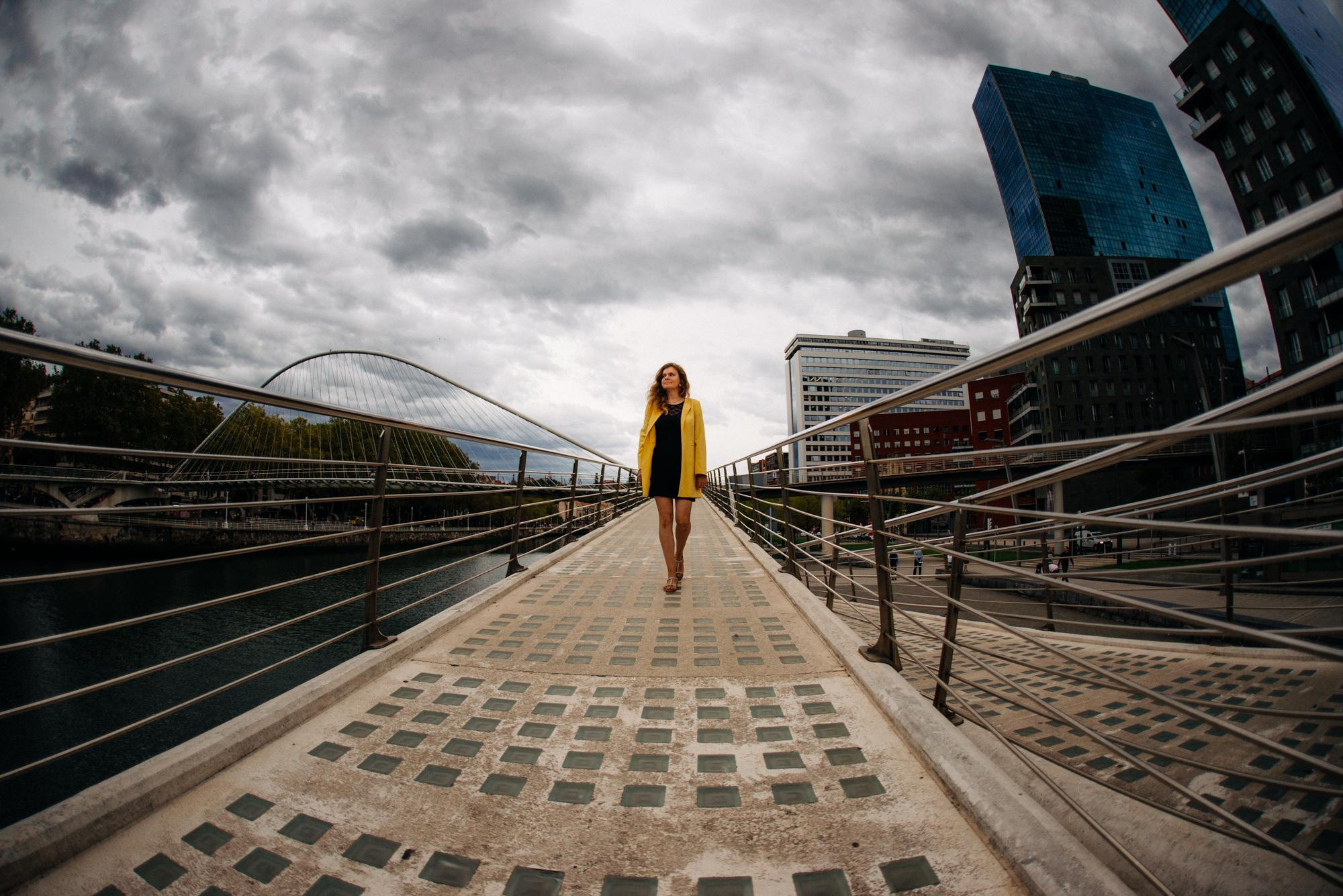 Daria, foto paseo por Bilbao. Photographer in Bilbao Irina Makou