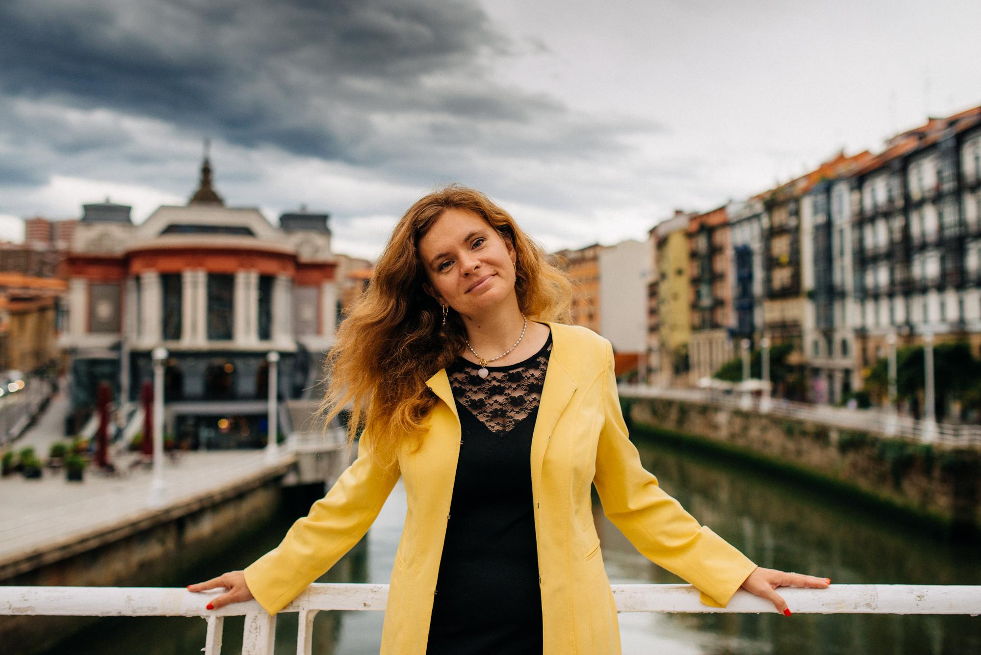 Daria, foto paseo por Bilbao. Photographer in Bilbao Irina Makou