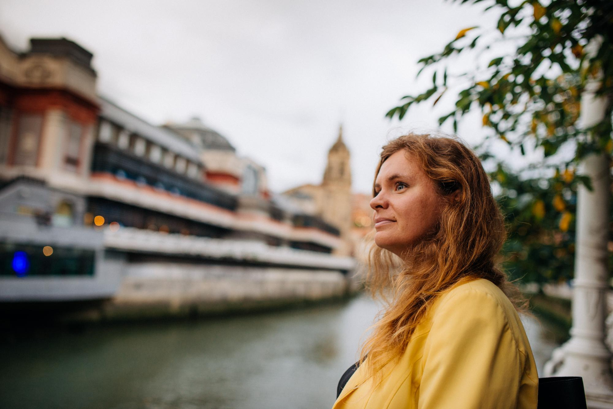 Daria, foto paseo por Bilbao. Photographer in Bilbao Irina Makou