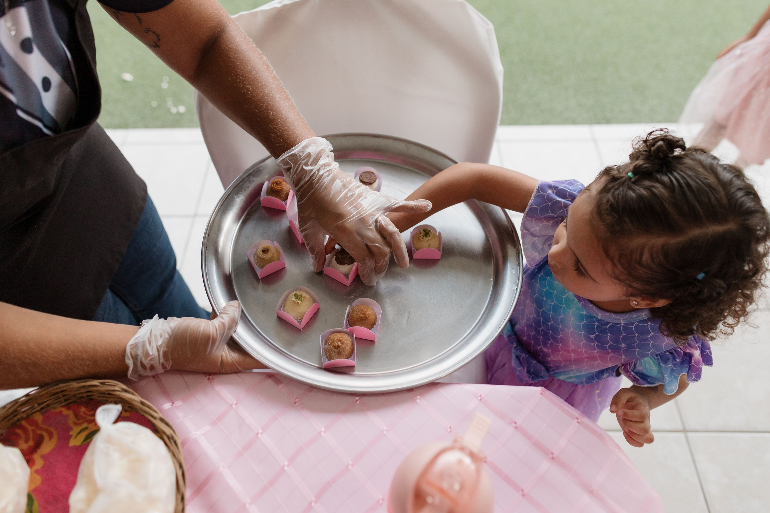 Momentos espontâneos da festa infantil