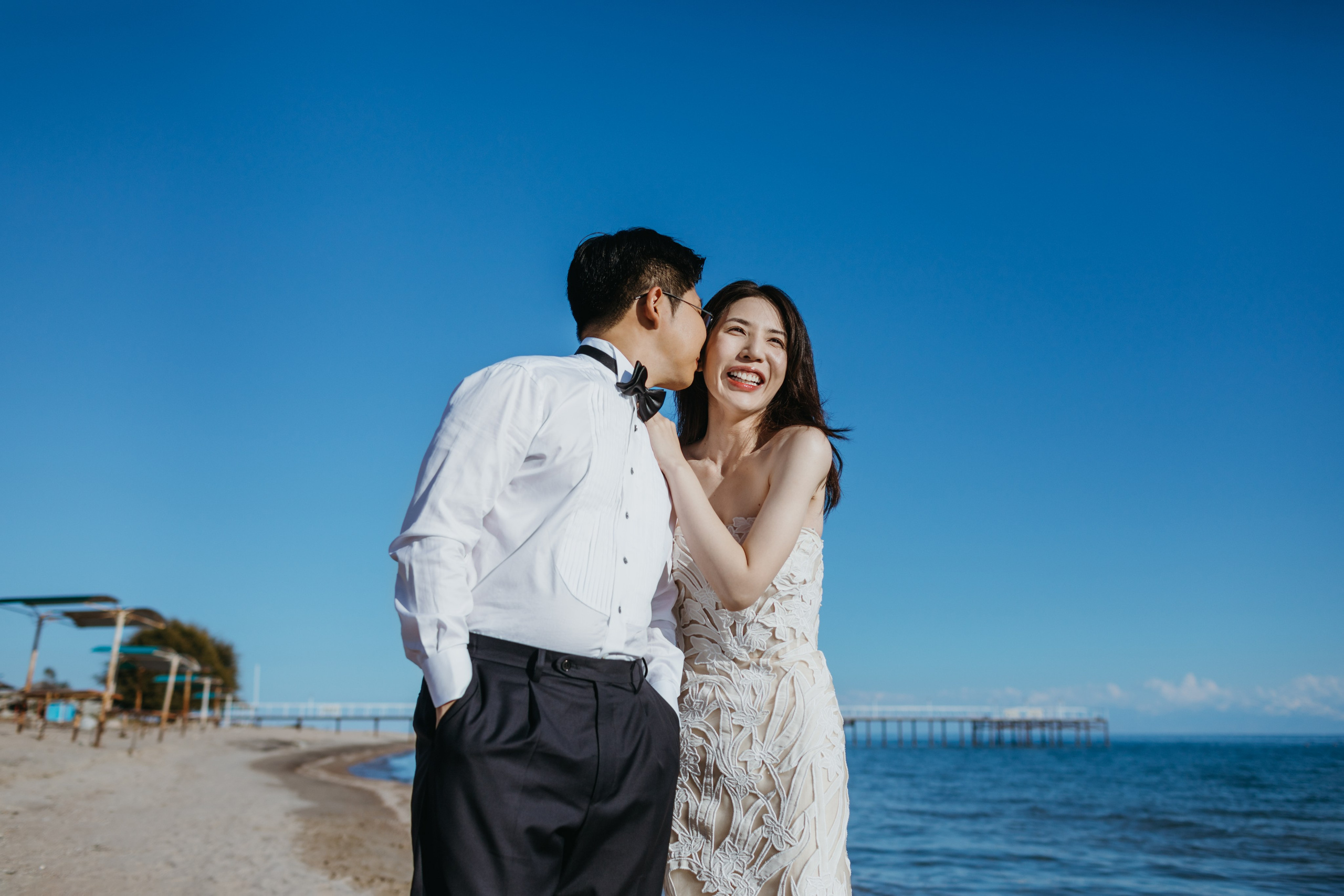 Чесан и Лиса (South Korea) — свадебная фотосессия на Иссык-Куле, пансионат “Каприз” | Chisun & Lisa — Issyk-Kul Lake wedding photos, Capriz. Фотограф в Бишкеке Оксана Шувалова