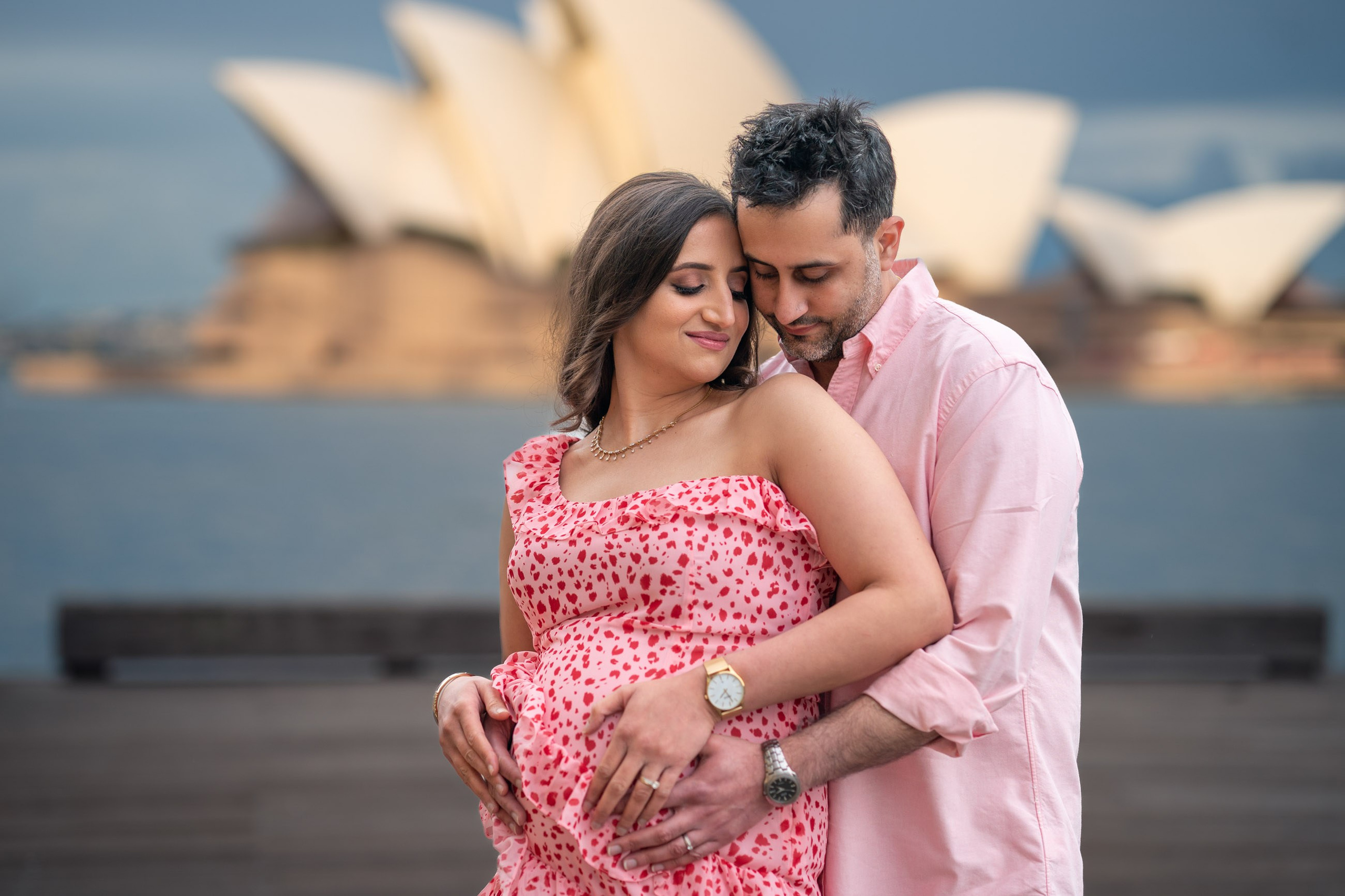 Maternity Photoshoot near Opera House and Harbour Bridge, Park Hyatt Sydney
