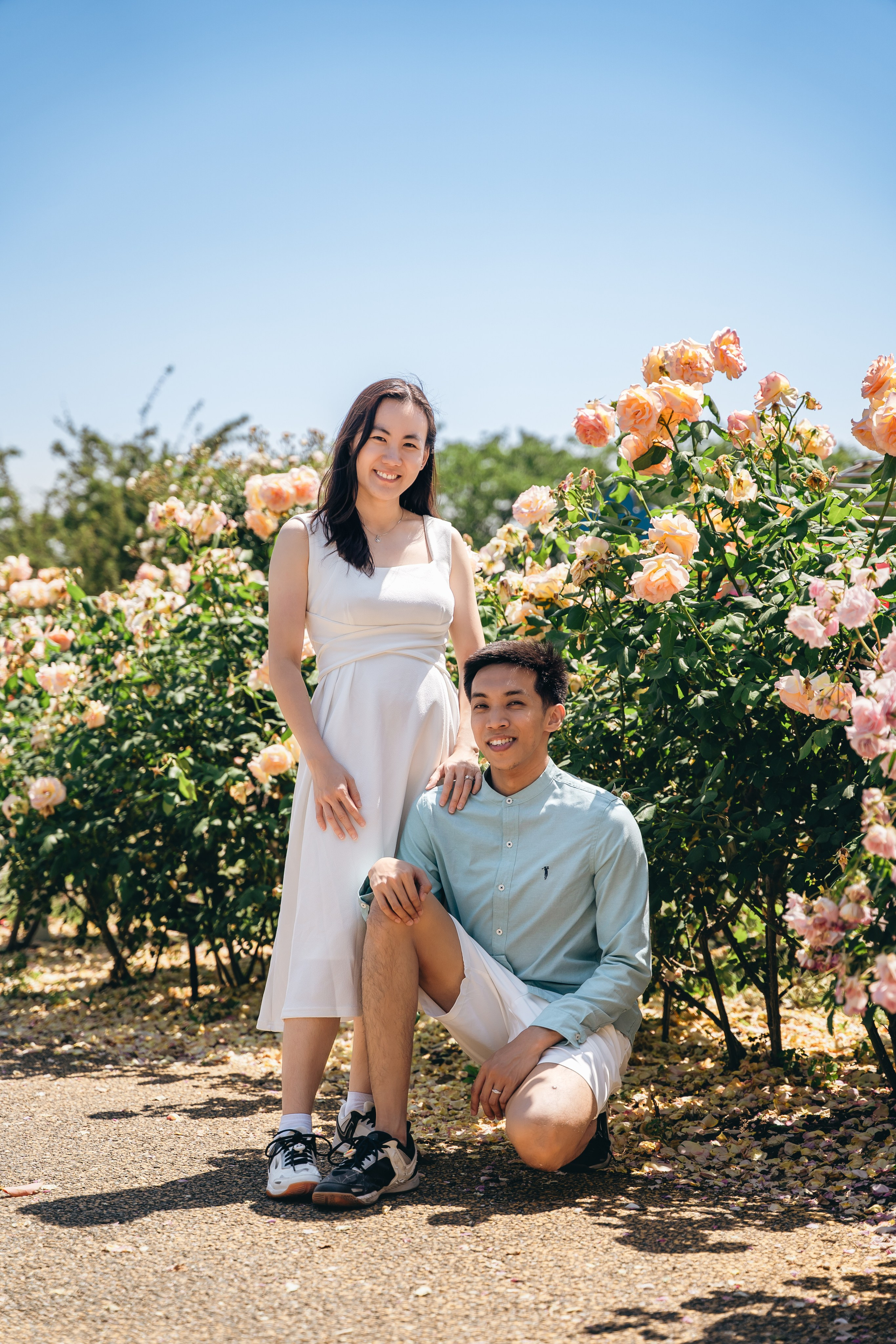 Fukuoka Couple Photoshoot: Roses, Totoro Forest & Sunset Love Story