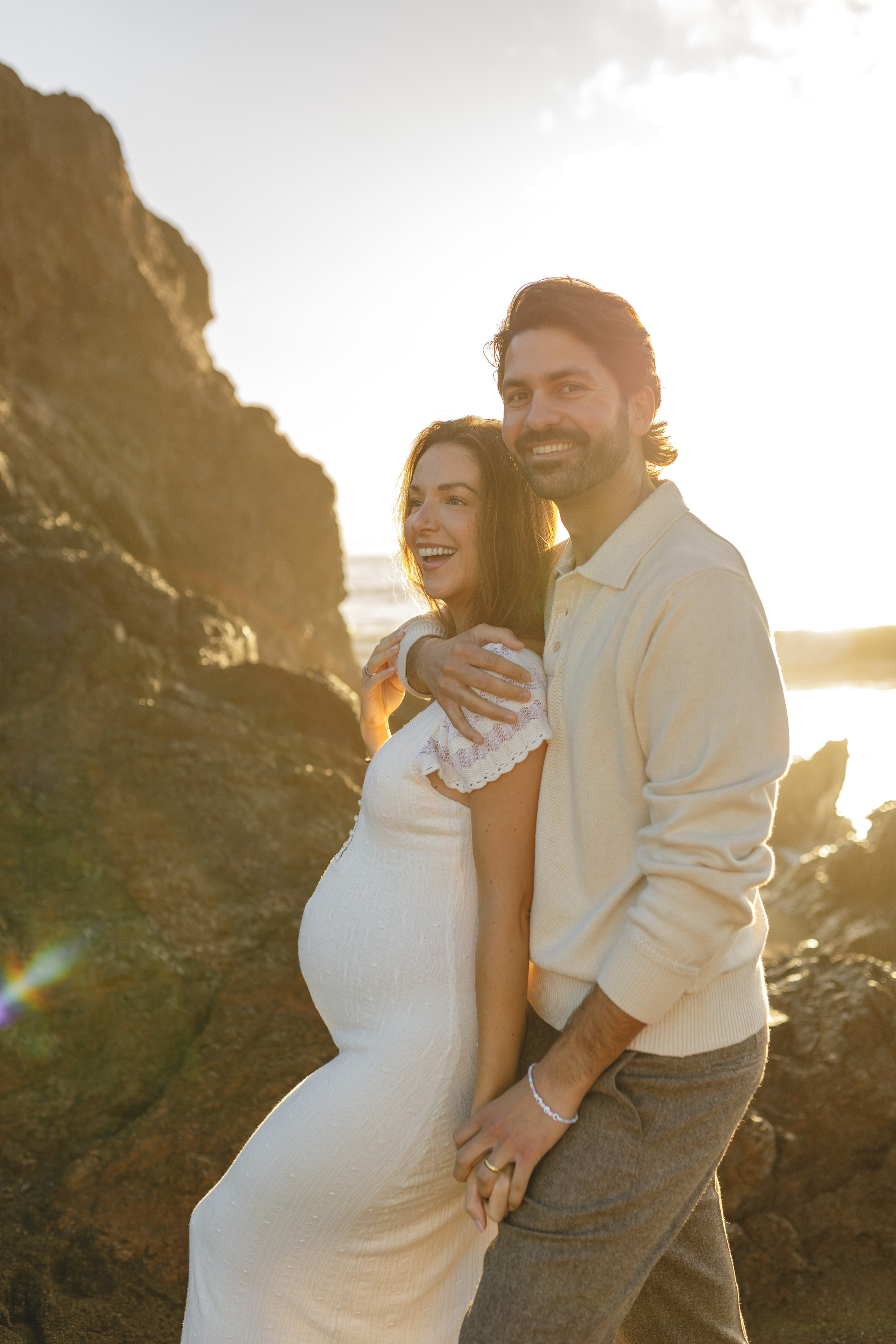 Couple pregnancy photo session Bay Area