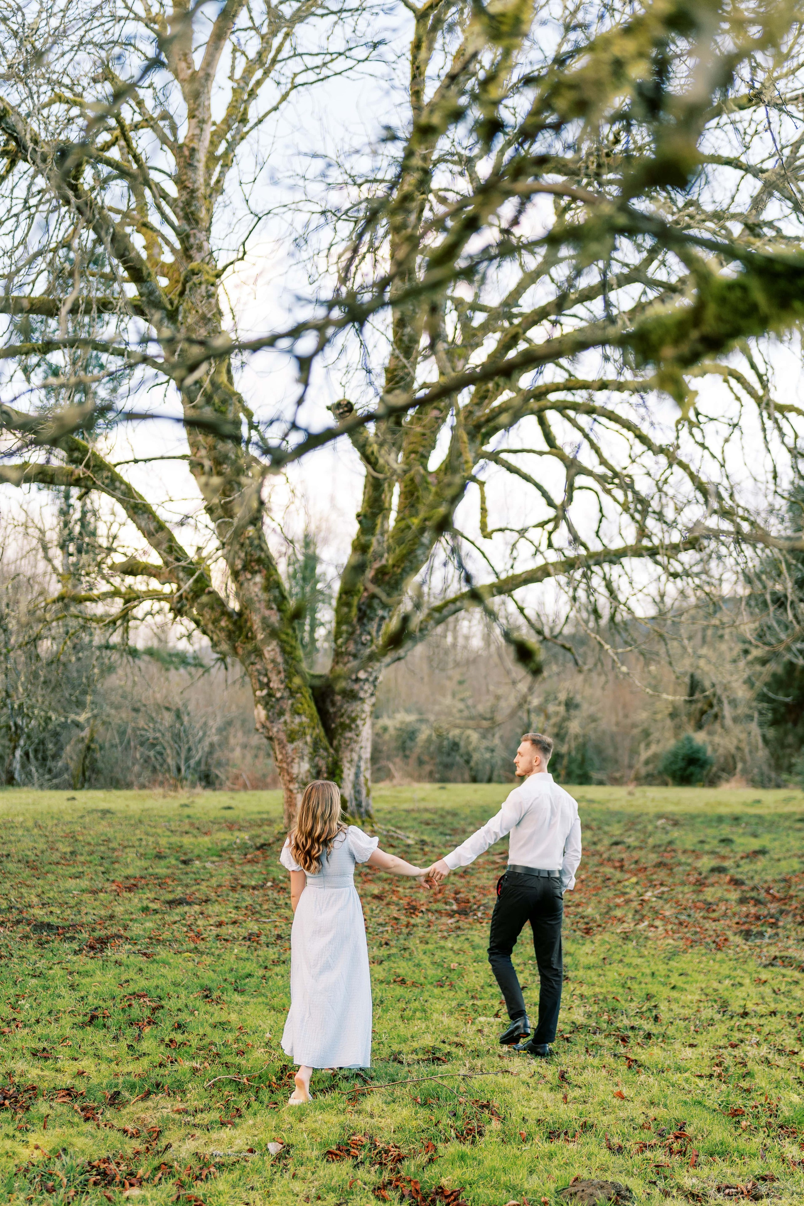 Engagement photo shoot/ Dmitry and Julia/ February 2024. North Bend, Washington. EVAN ARISTOV WEDDING PHOTOGRAPHY — Seattle Wedding Photographer