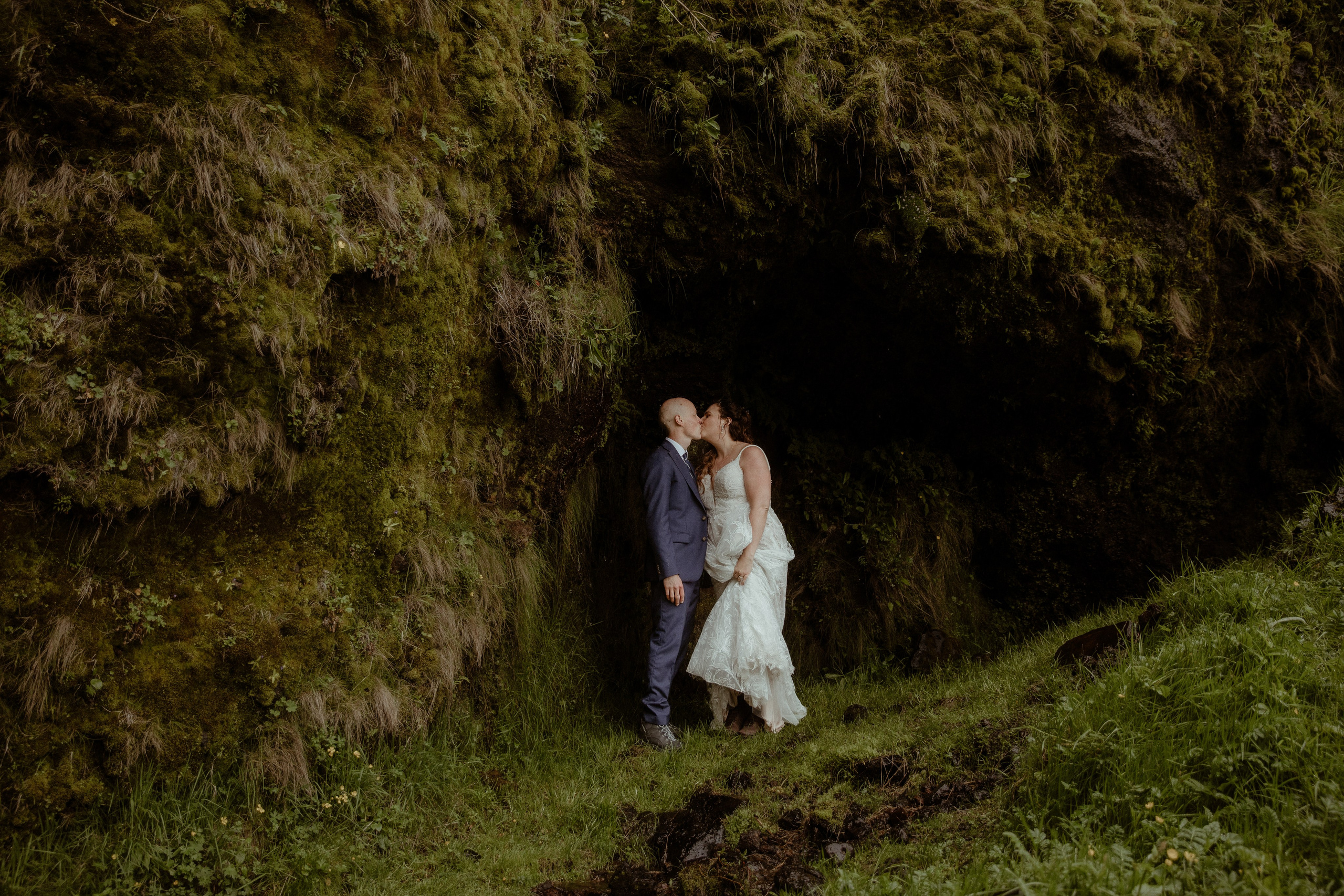 Iceland Elopement at Black Sand Beach. Iceland elopement photographer & videographer