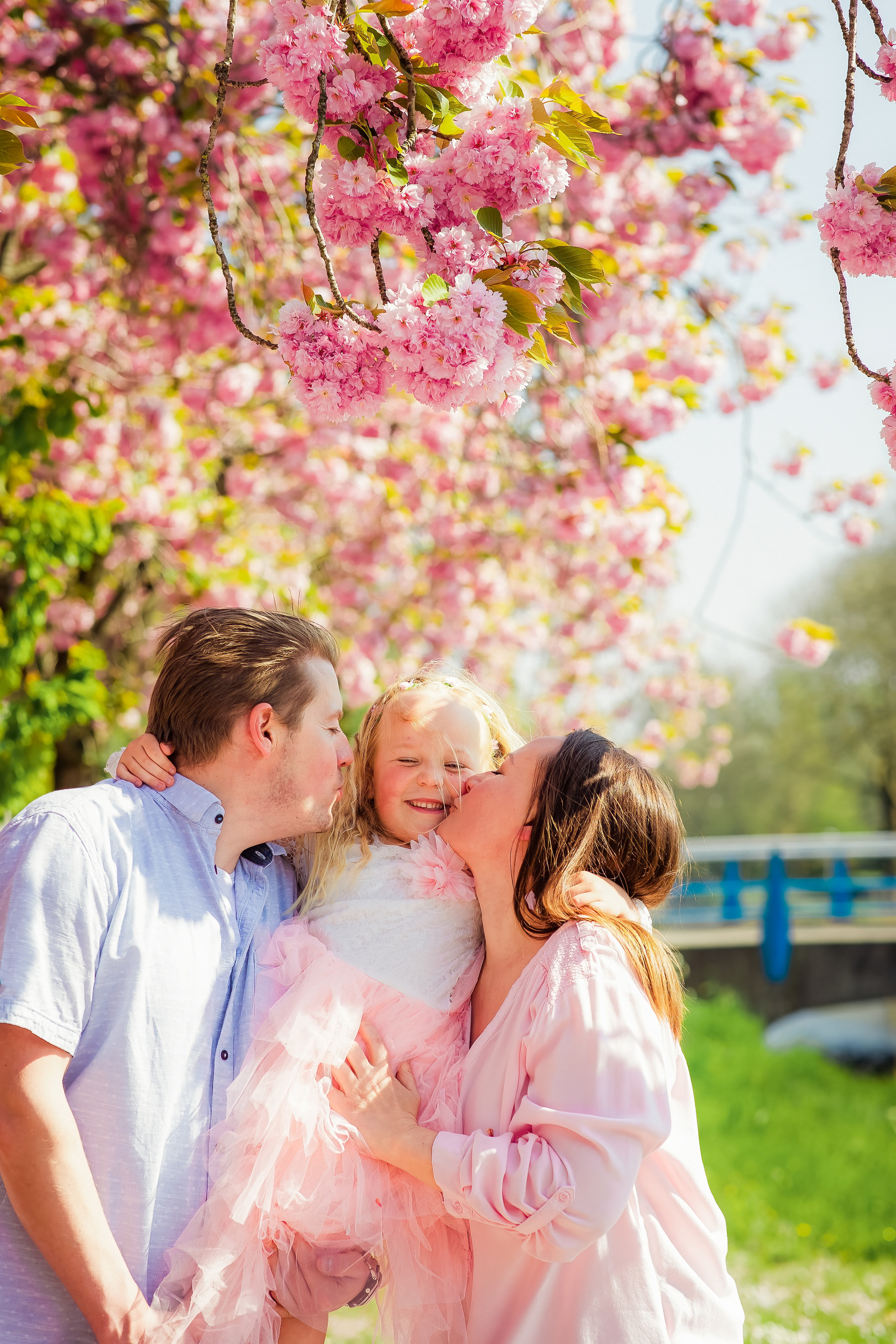 Fotoshoot met het gezin in de natuur