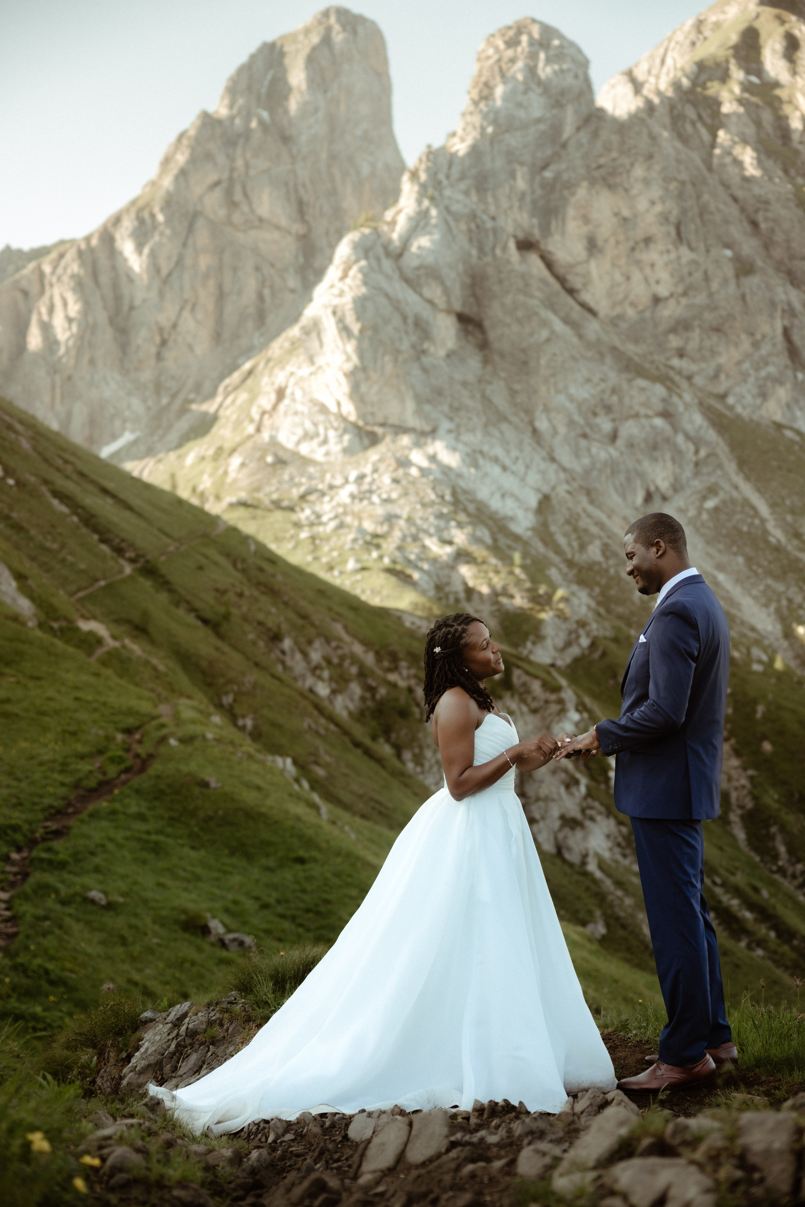 Ashley & Faisal’s sunrise Dolomites elopement. Iceland elopement photographer & videographer