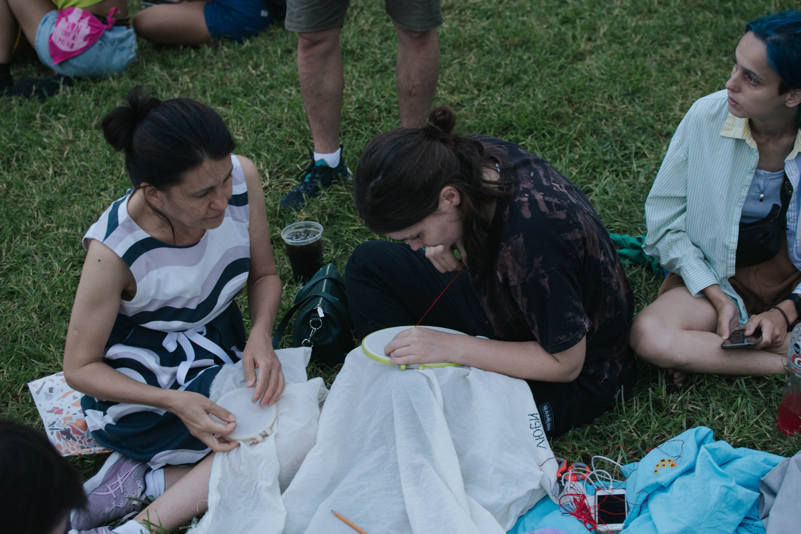 The Women’s March and our embroidery action. Reportage. Buenos Aires. Photographer @elmirkami in the city of Buenos Aires