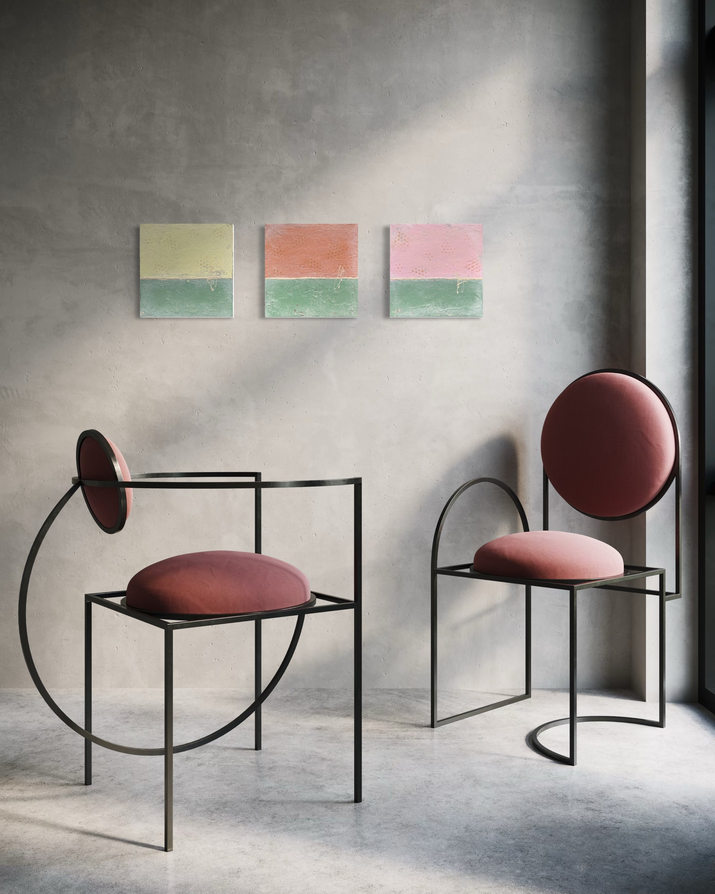 Retro Serie – Abstrakte Acrylmalerei | Manuela Eschbaum