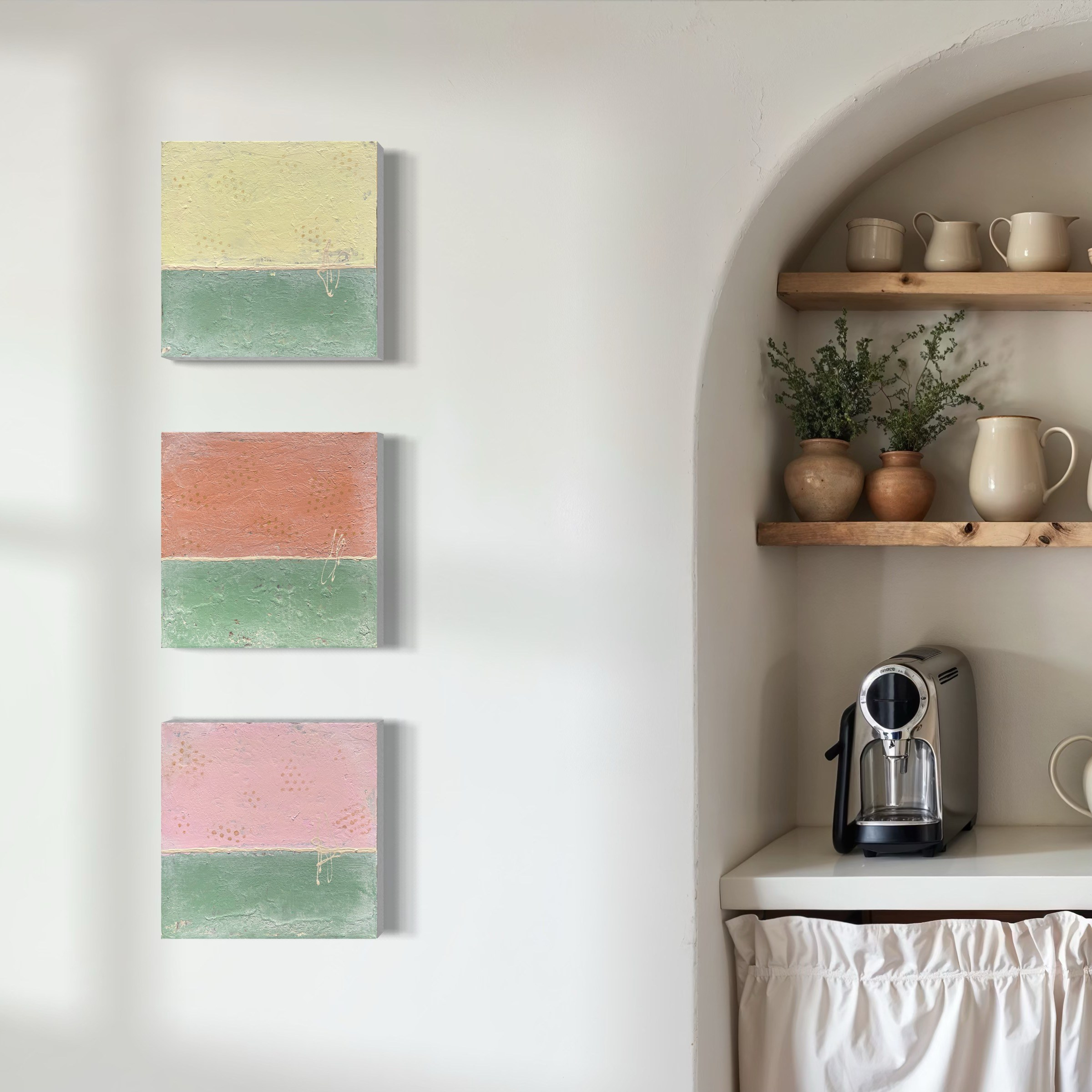 Retro Serie – Abstrakte Acrylmalerei | Manuela Eschbaum