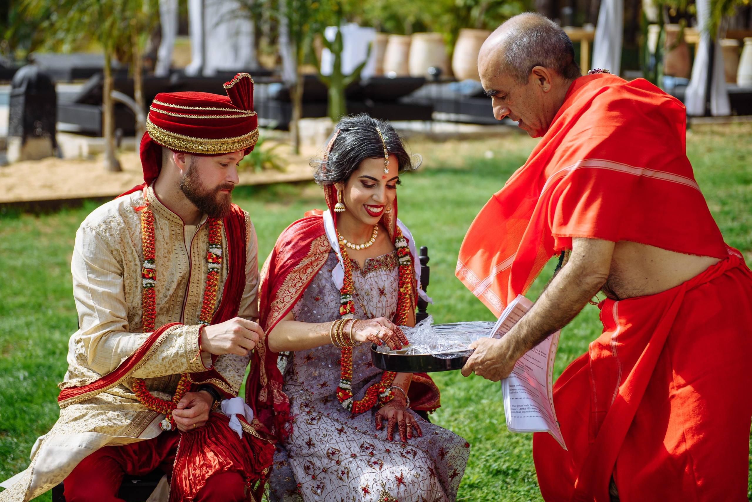 Elegancia Oriental. La Magia de una Boda India en La Gran Villa Rosa. Фотограф Екатерина Гасанова — фотосессии в Барселоне