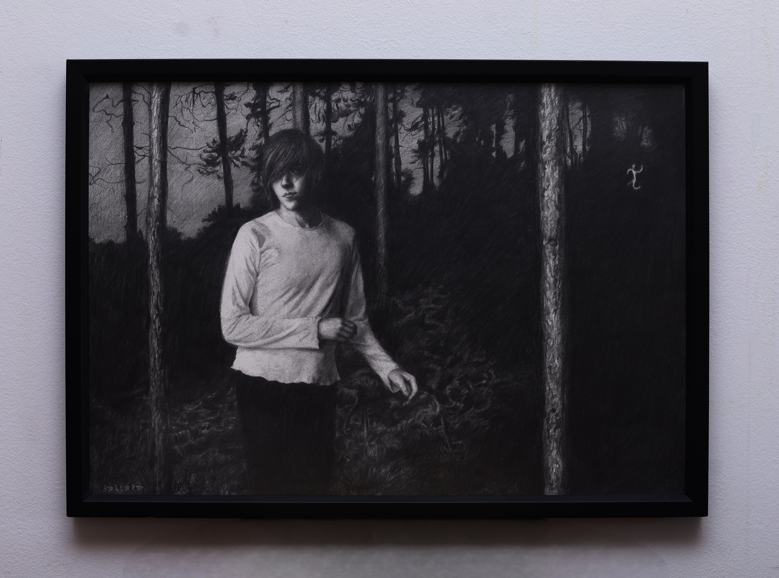 Kunekune, graphite drawing on paper, Barbara Cabral. Barbara Cabral