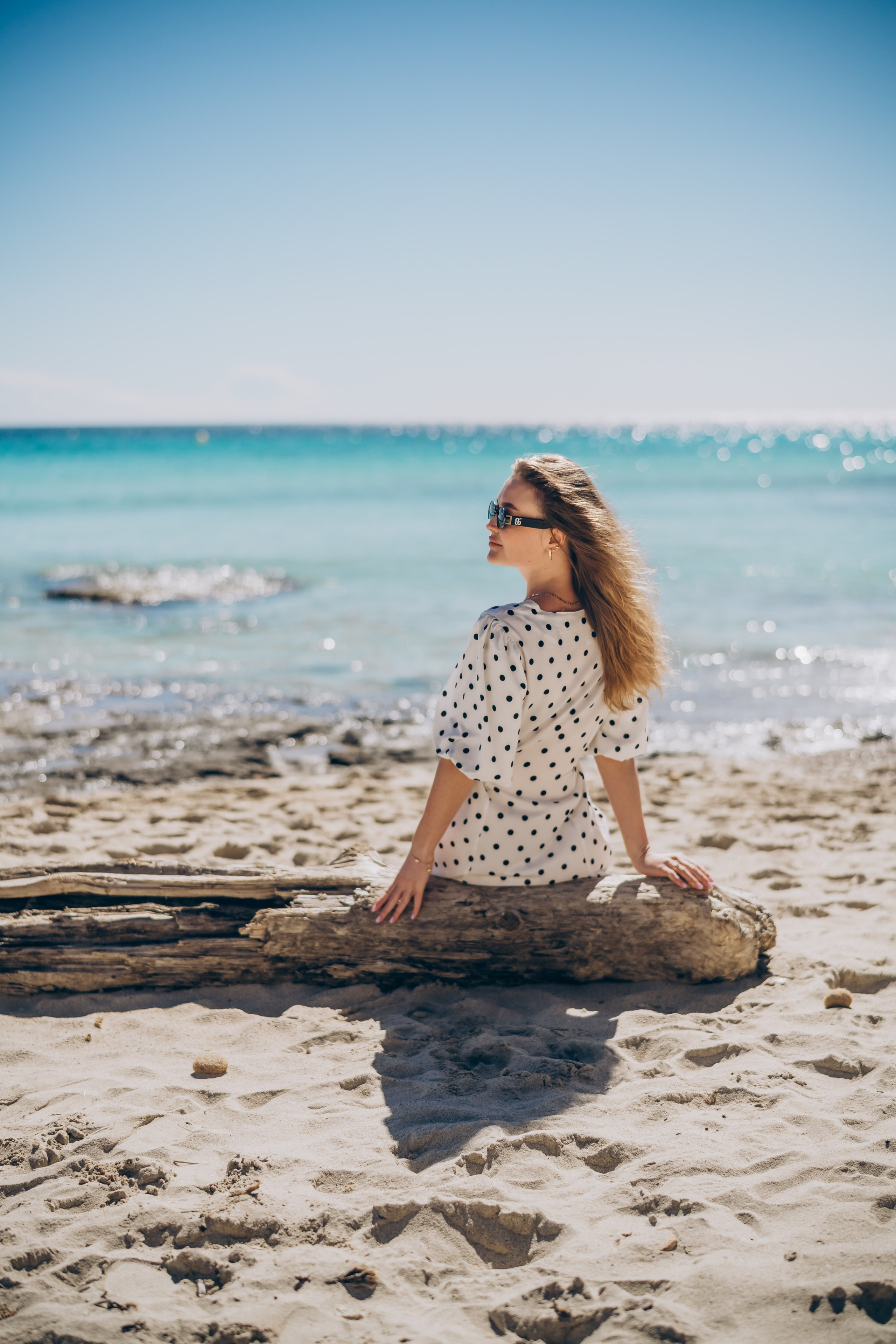Sunny day. Photographer in Mallorca