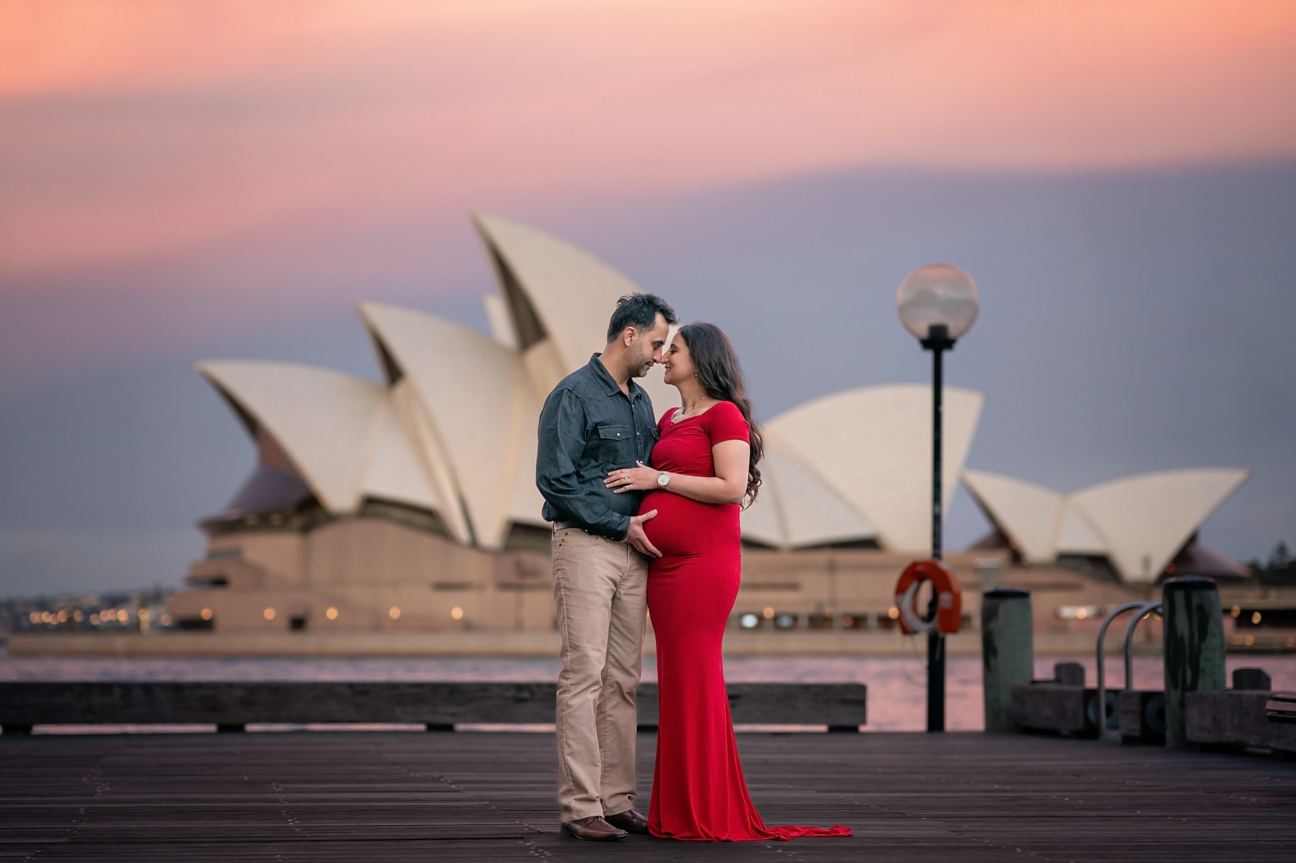 Maternity Photoshoot near Opera House and Harbour Bridge, Park Hyatt Sydney