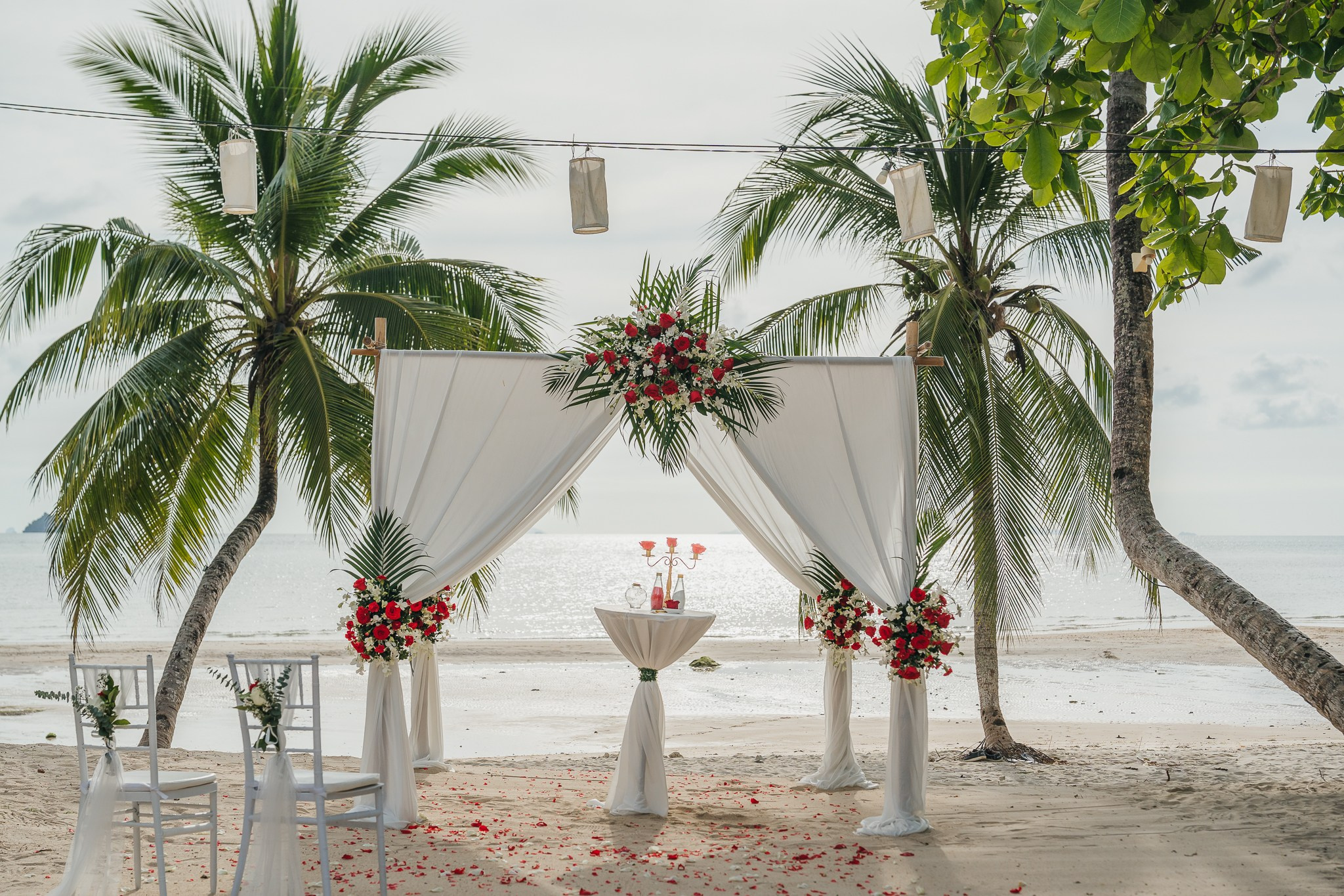 Western ceremony. Wedding on Koh Samui, Thailand