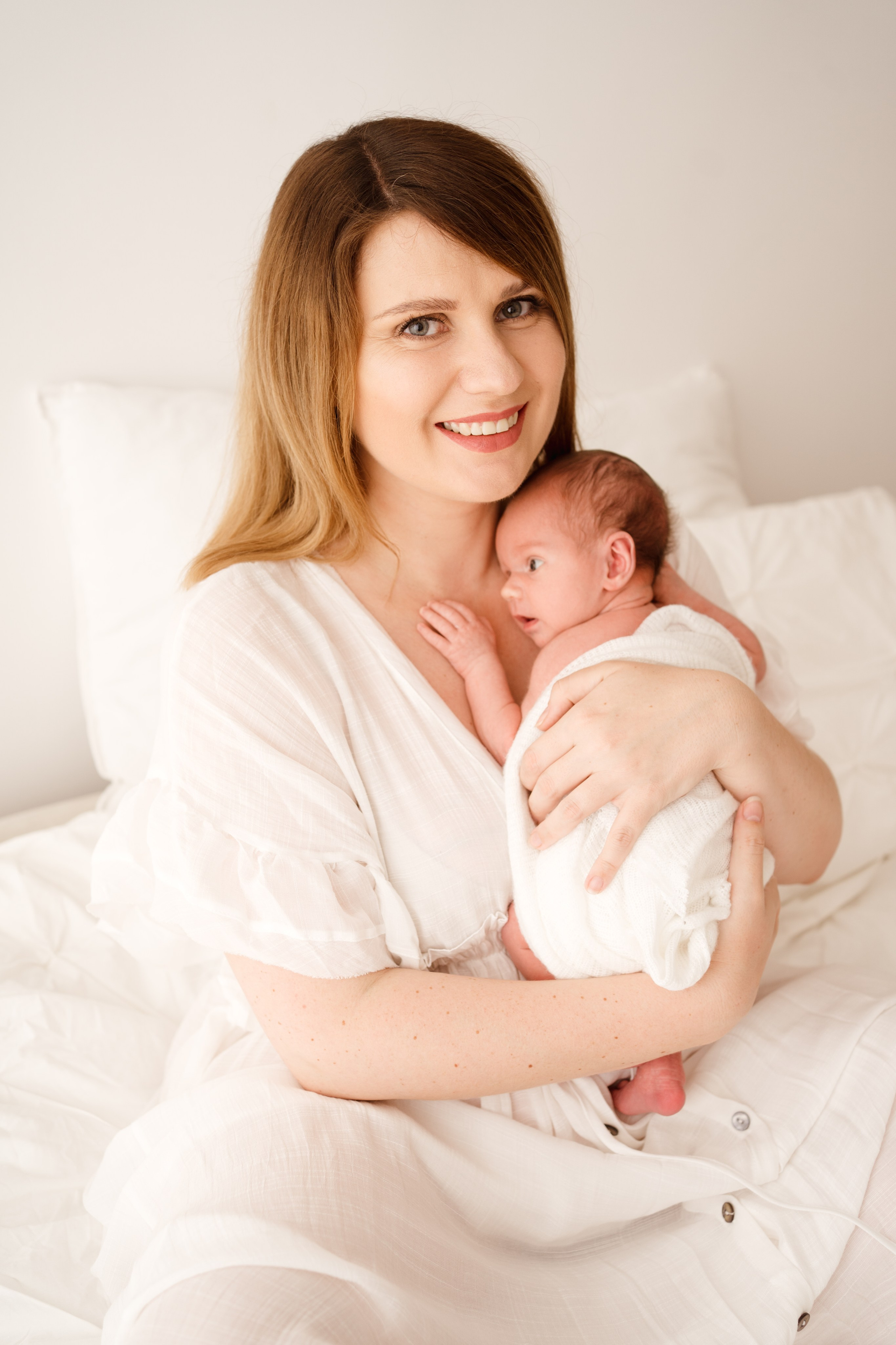 Sesja noworodkowa w świątecznym wydaniu. Fotograf Łódź - sesja ciążowa, noworodkowa, dziecięca. Studio w Łodzi