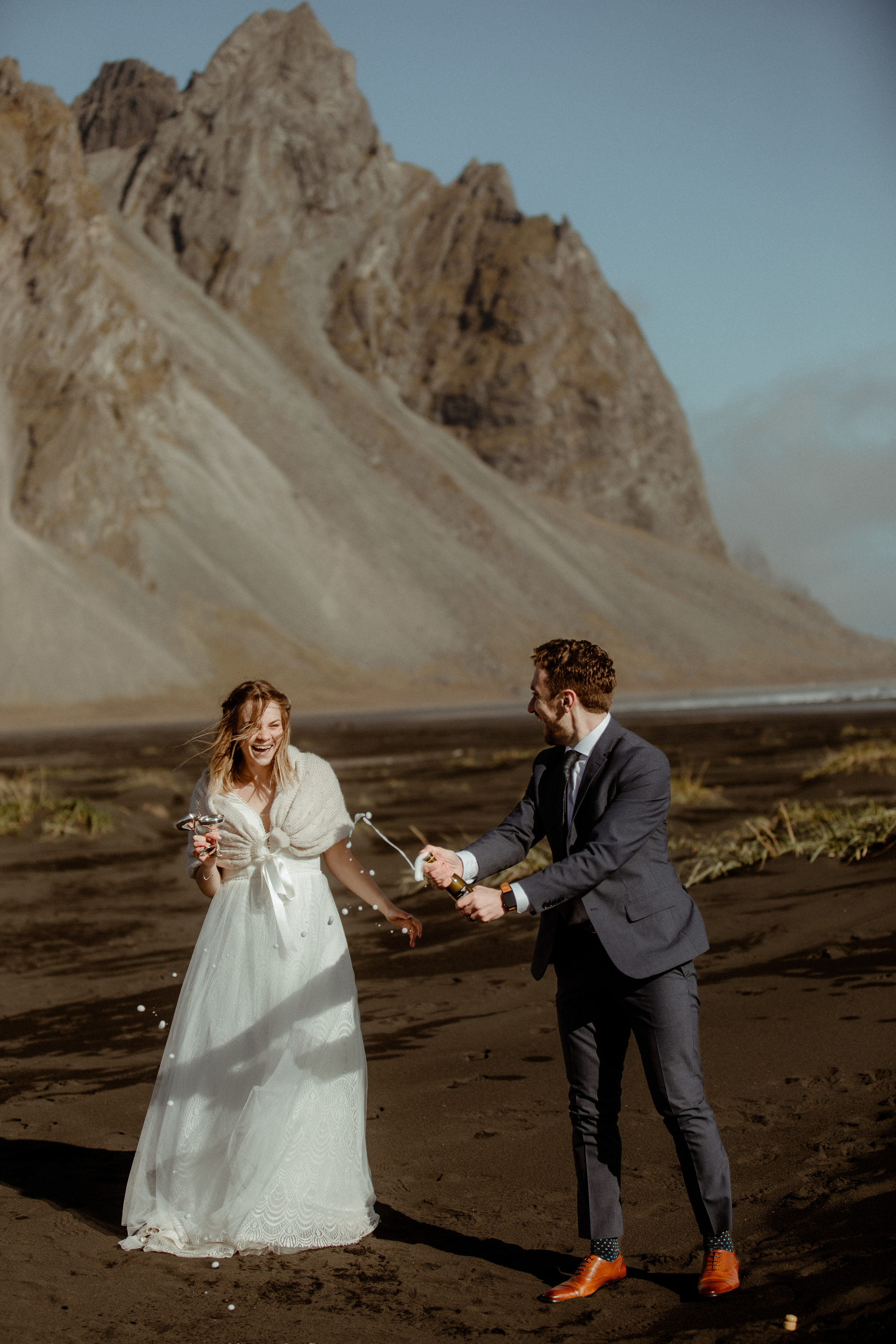 Vestrahorn Mountain Elopement Story. Iceland elopement photographer & videographer