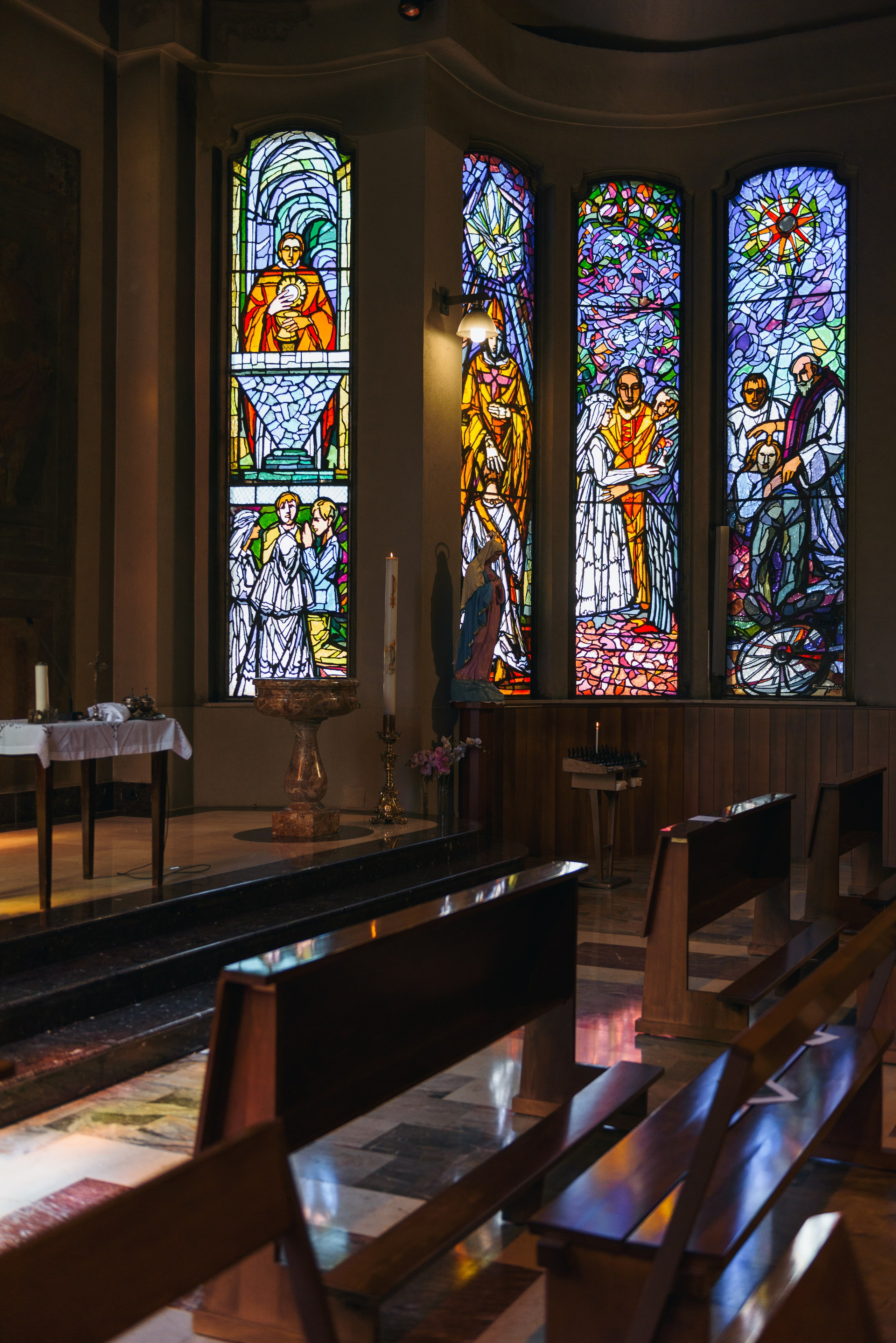 Church for baptism in Cerro Maggiore. Baptism photographer