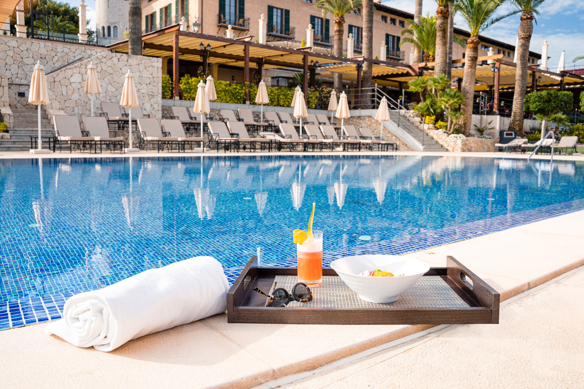 Fotografía de comida en Es Castell, Hotel Castillo Son Vida. Mallorca Wedding, Corporate & Social Photographer