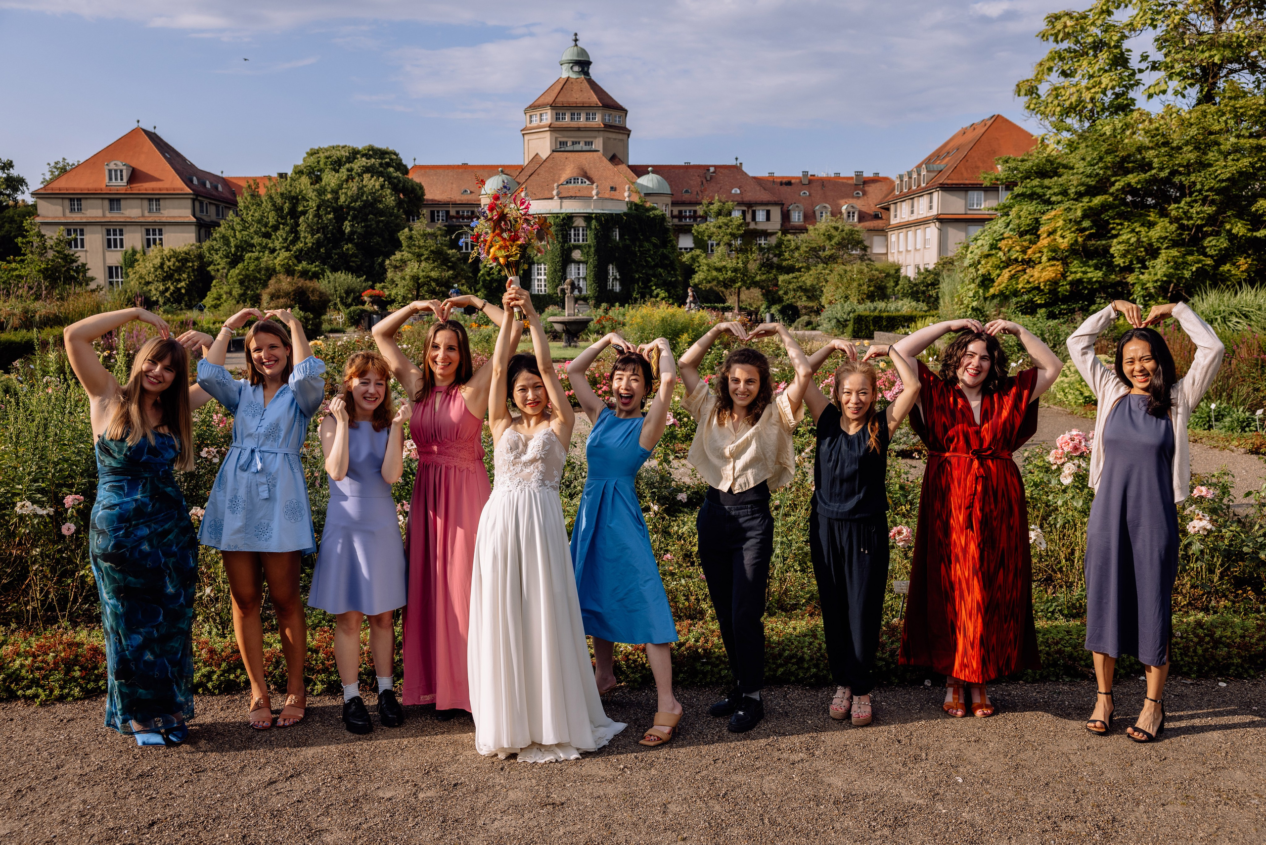 Café im Botanischen Garten. Deutsche - Japanische Hochzeit. Hochzeitsfotograf München Taufe Familienfotograf Tanja Mauke