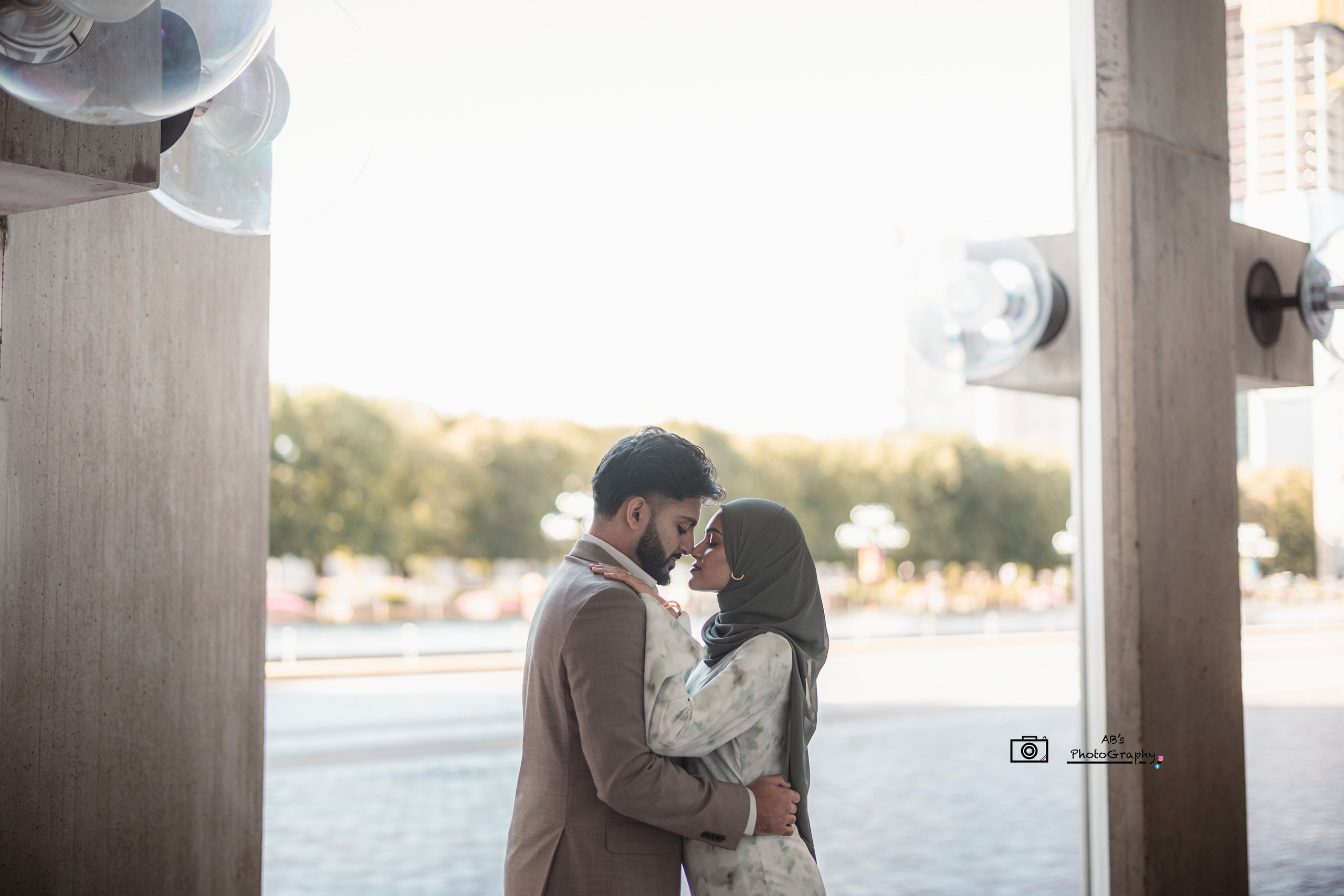 New England outdoor engagement photography with couple laughing