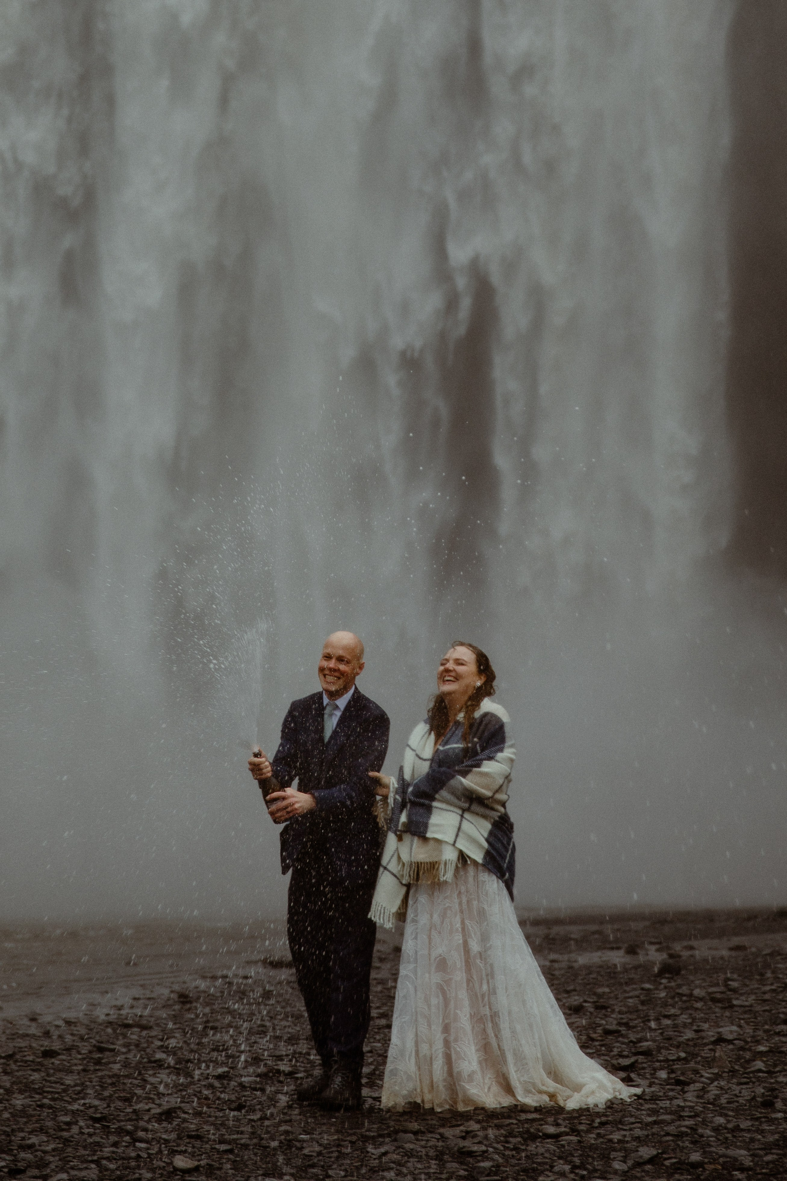 Iceland Elopement at Black Sand Beach. Iceland elopement photographer & videographer