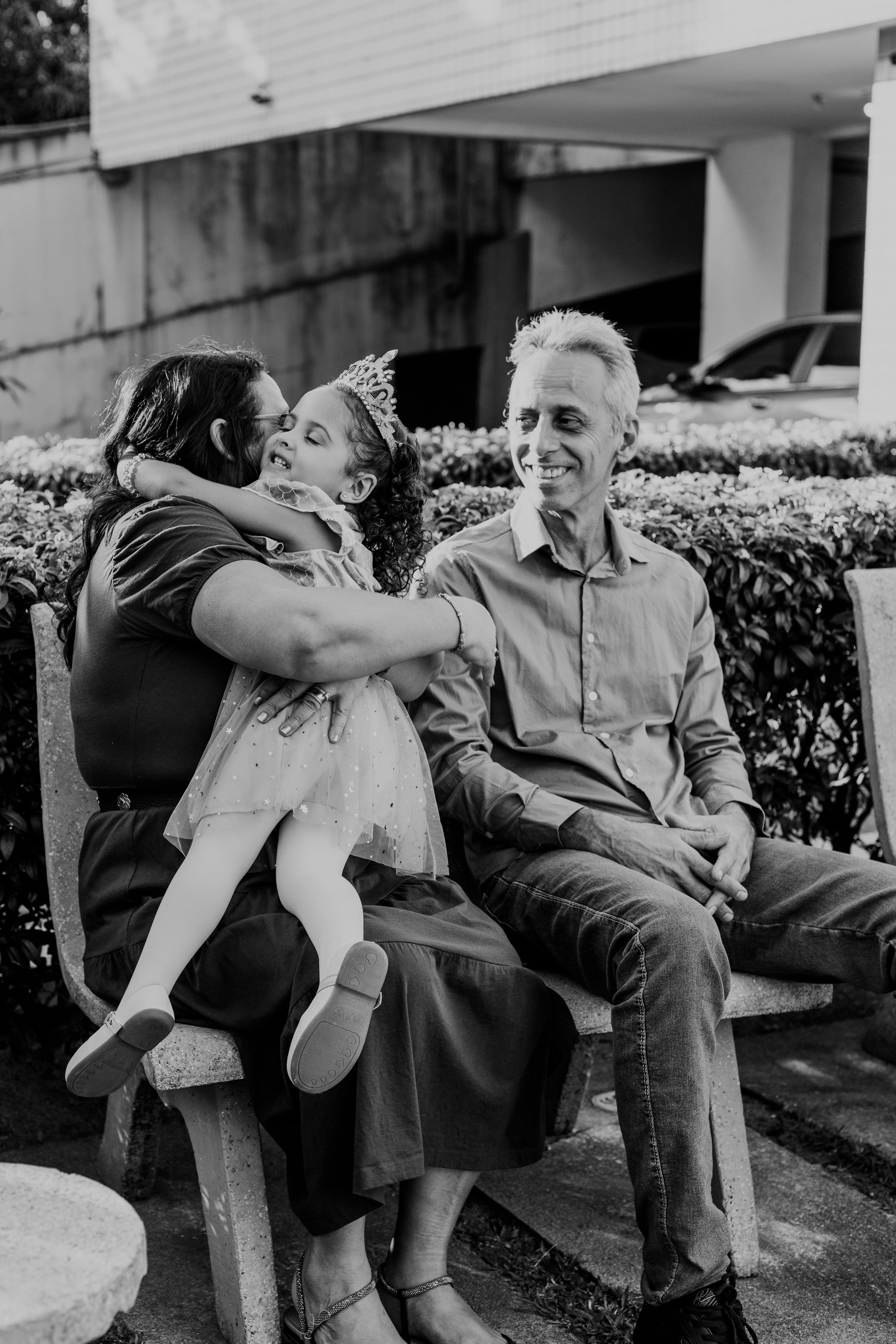 Registro espontâneo da chegada dos convidados