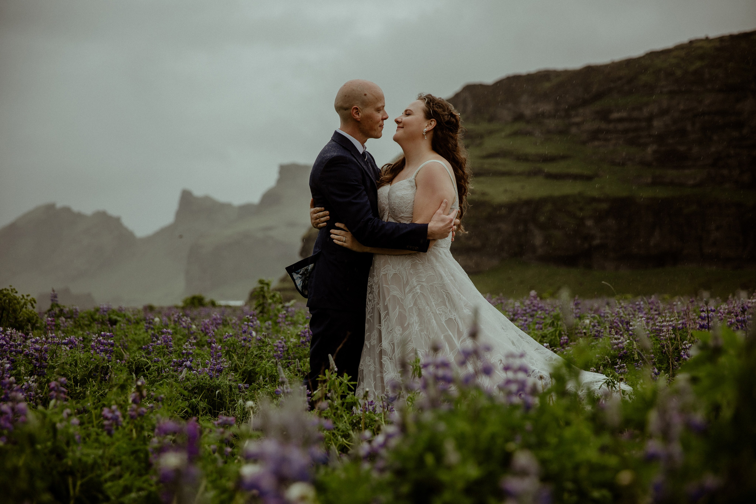 Iceland Elopement at Black Sand Beach. Iceland elopement photographer & videographer