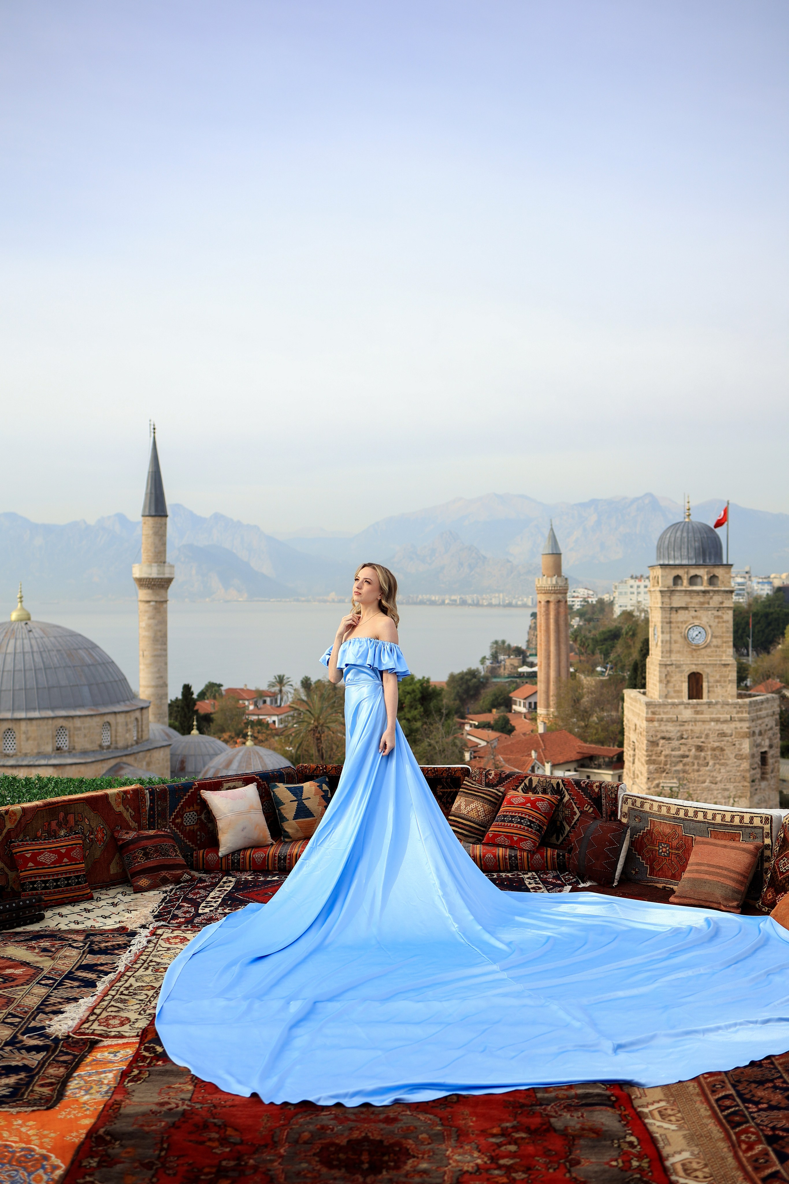 Фотосессия на крыше в Анталии