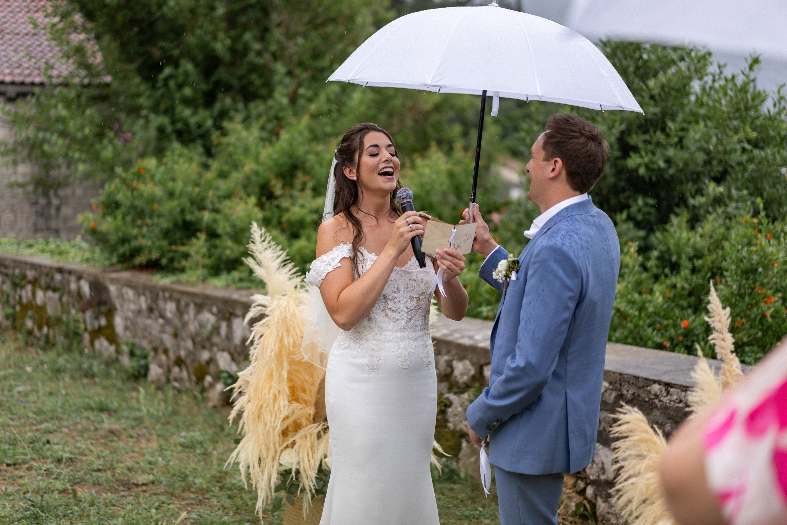 50 Tinten Regen - Bruiloft in Montenegro bij Bajova Kula