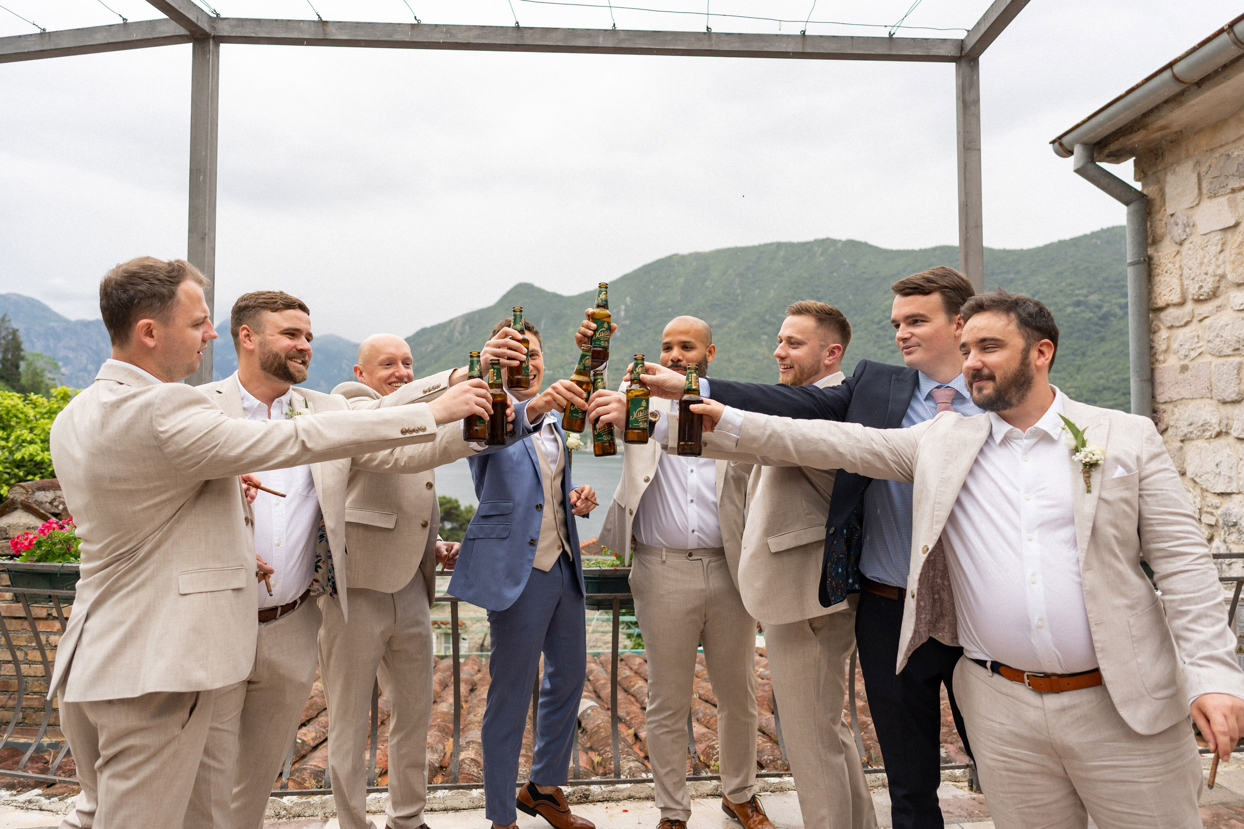 50 Tinten Regen - Bruiloft in Montenegro bij Bajova Kula