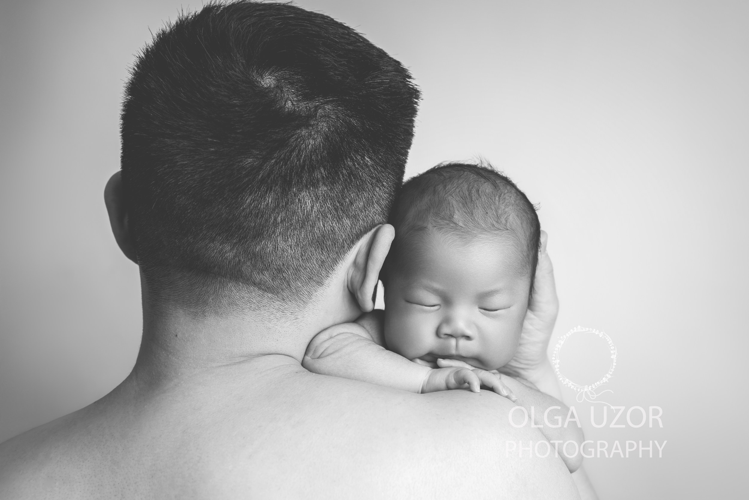 Baby and dad photo session