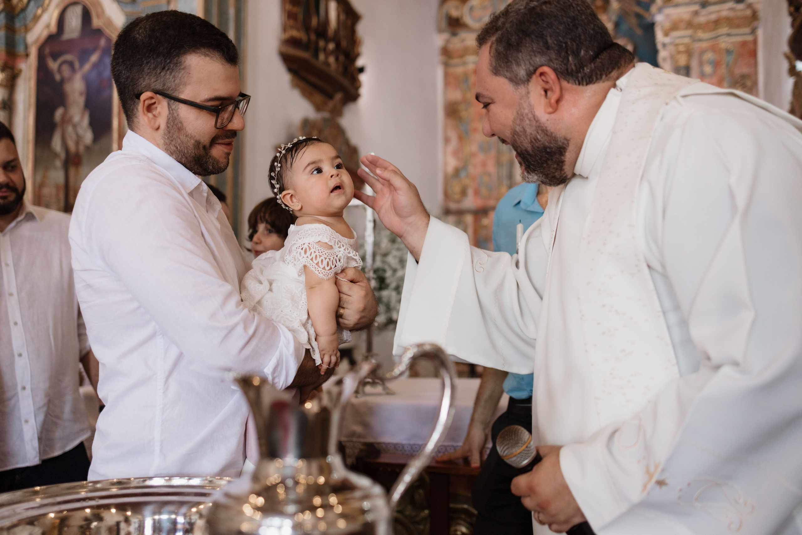 Registro do batizado da bebê em Olinda