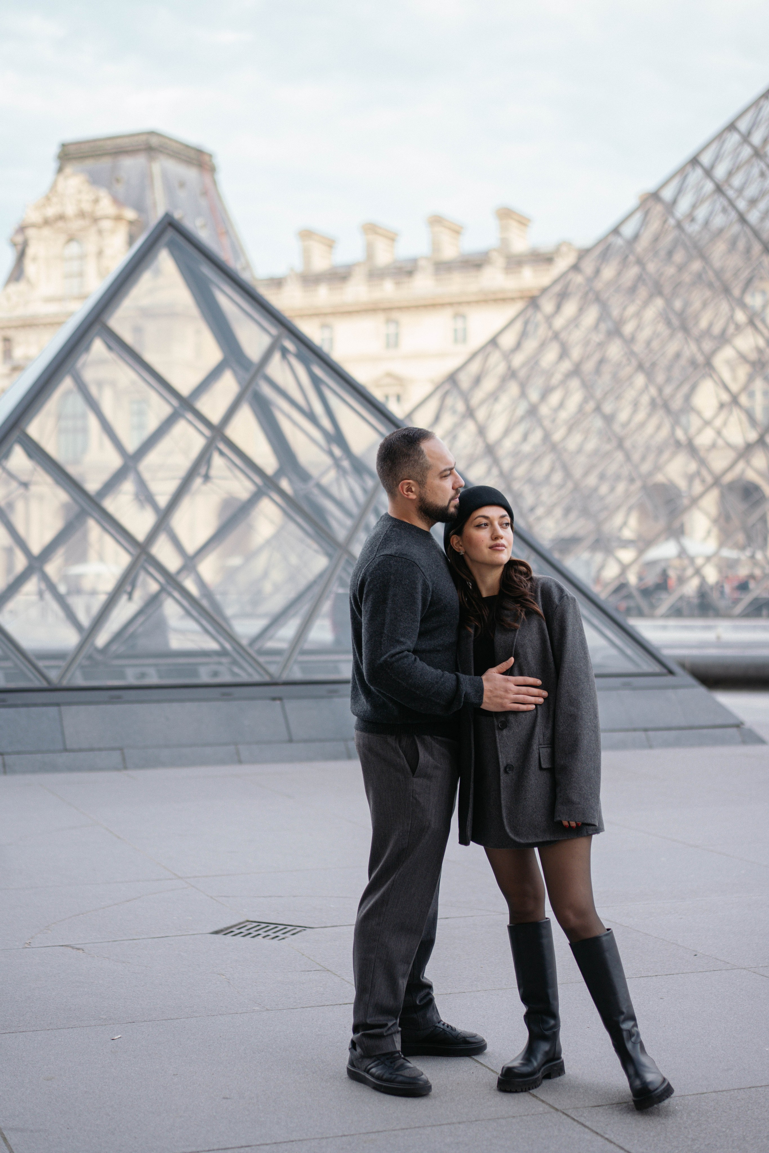 Осенняя фотосессия для пары в Palais Royal, Париж. Ksenia Marchand/ Lifestyle фотограф в Париже