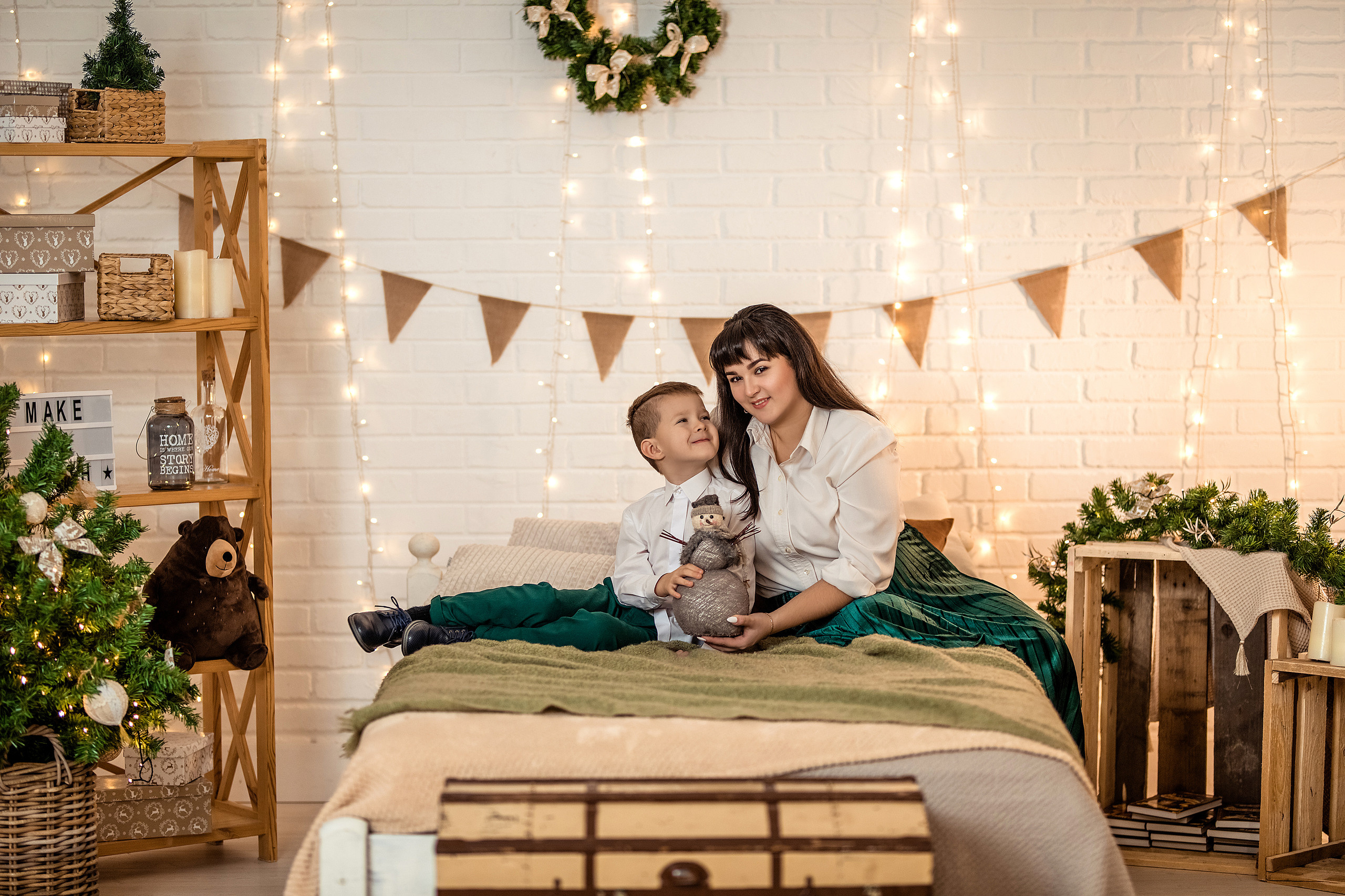 Анонс рождественской фотосессии Анны с сыночком. Семейный и портретный фотограф в Эстонии Наталья Фрейманис