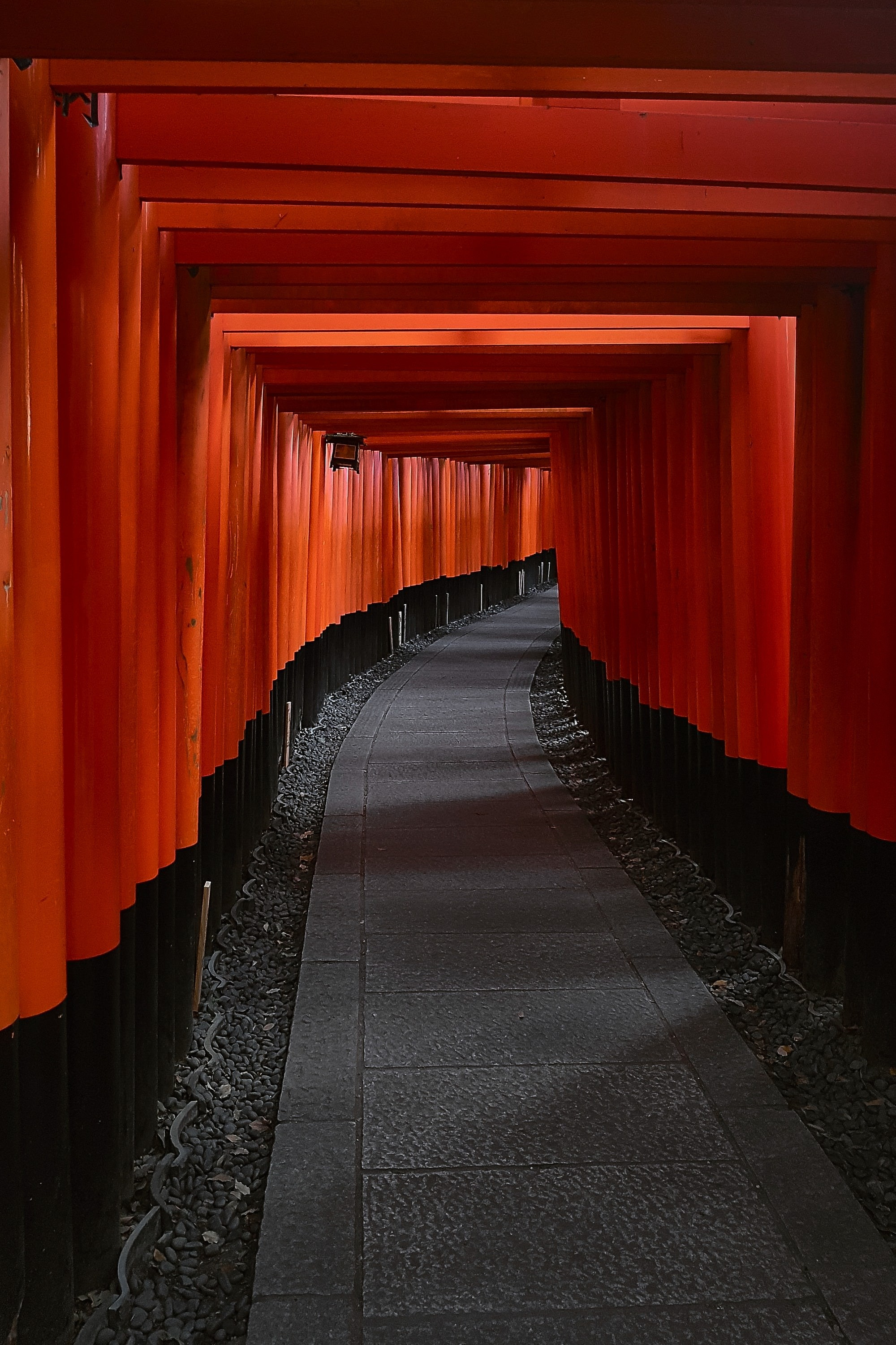 Fushimi Inari torii gates path Kyoto Japan