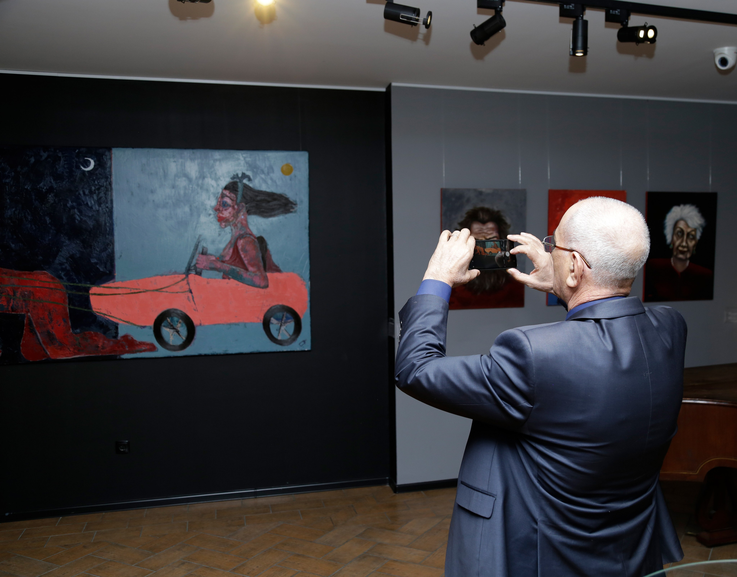 Photo report of “Interpretation” solo exhibition of Kamran Mammadov. KAMRAN MAMMADOV ART