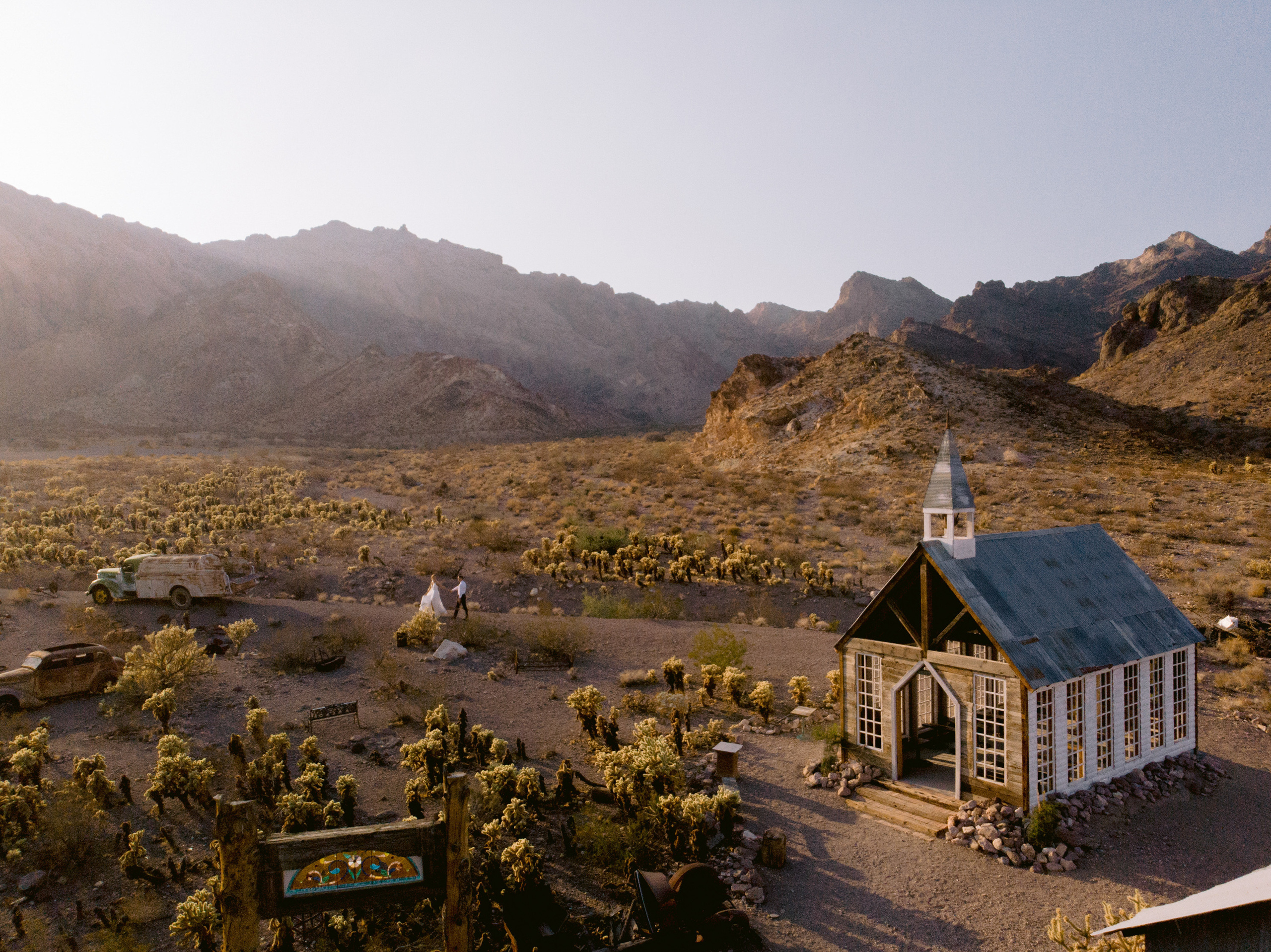 a small house in the desert