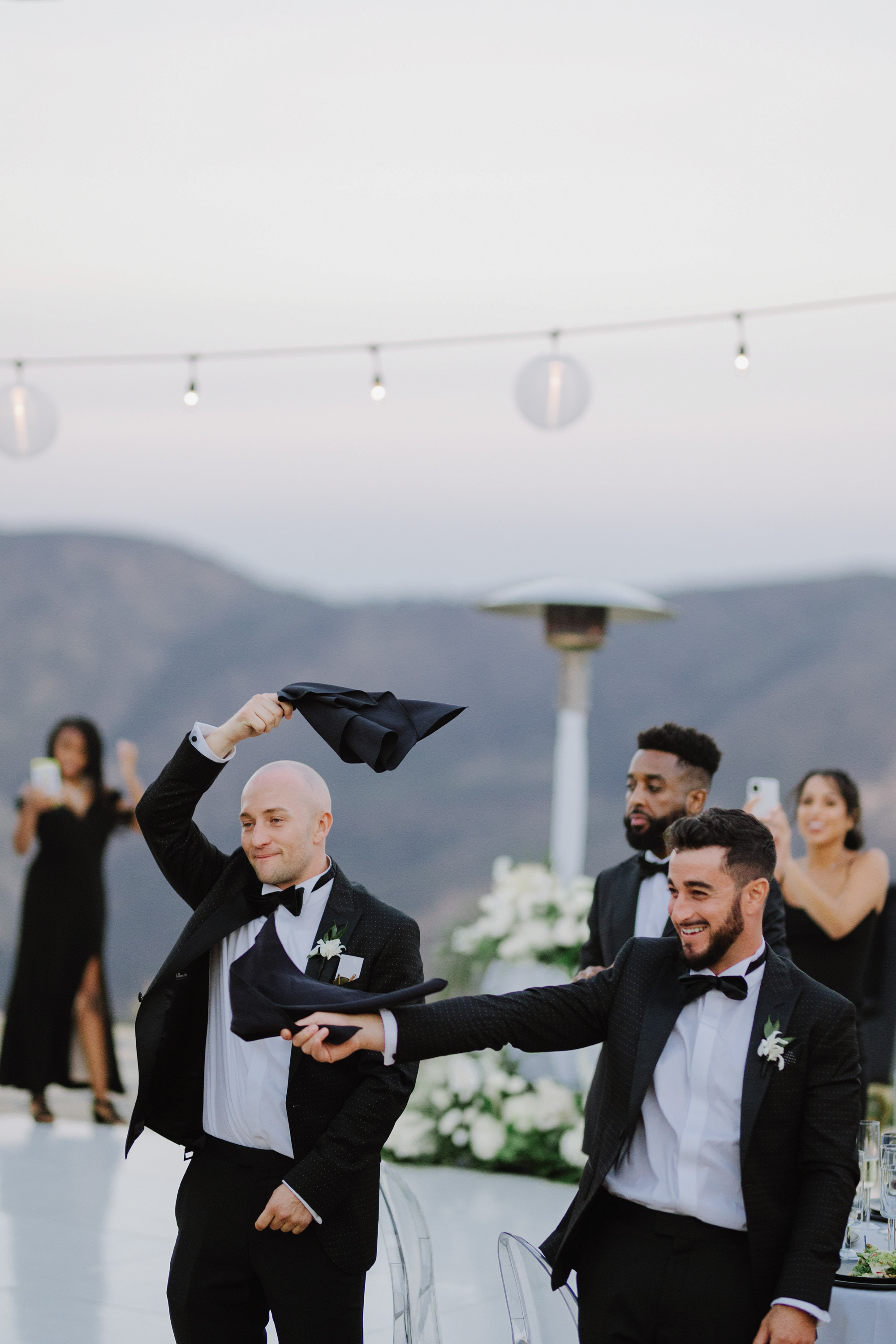 a man in a tuxed suit