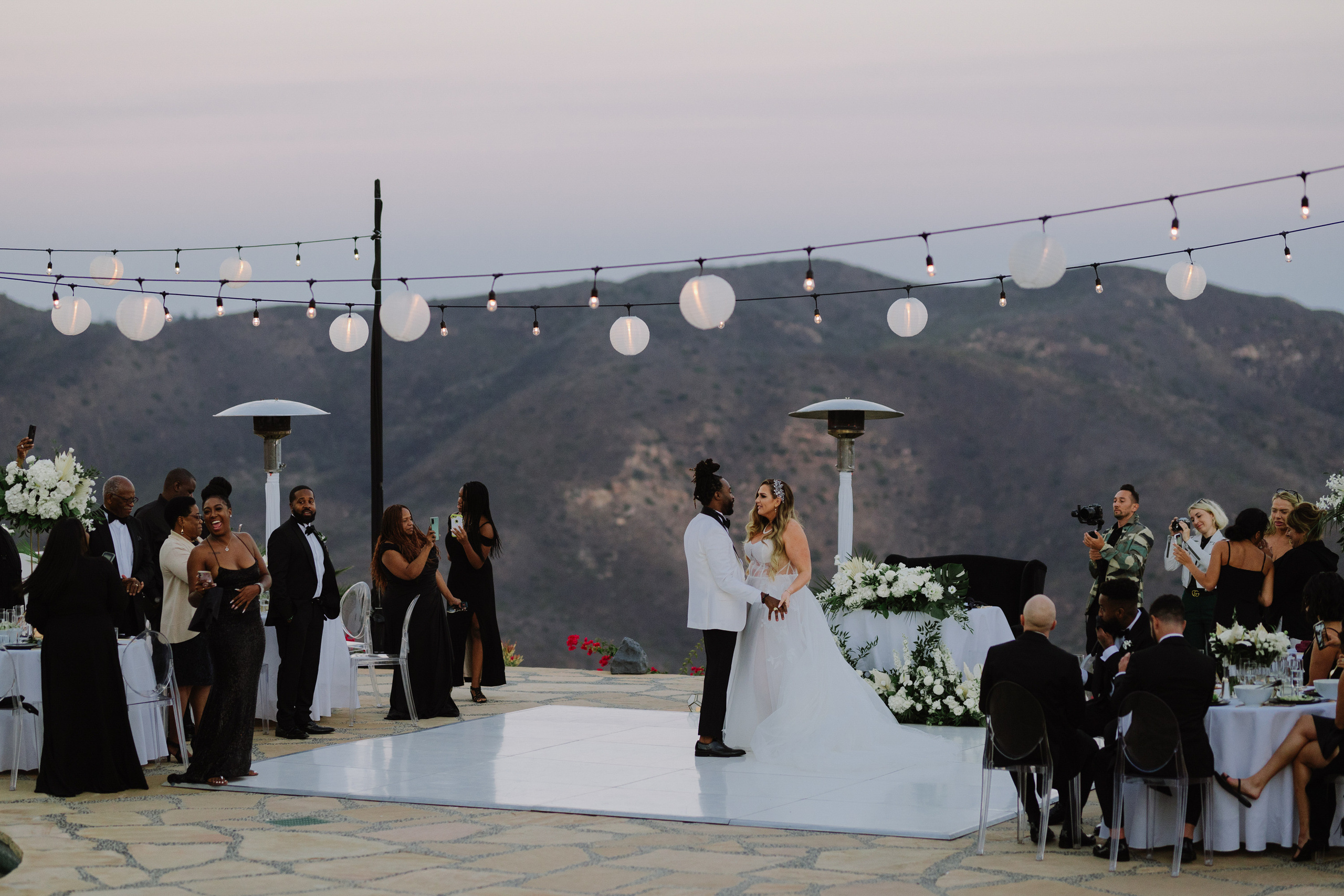 a couple is getting married at their wedding