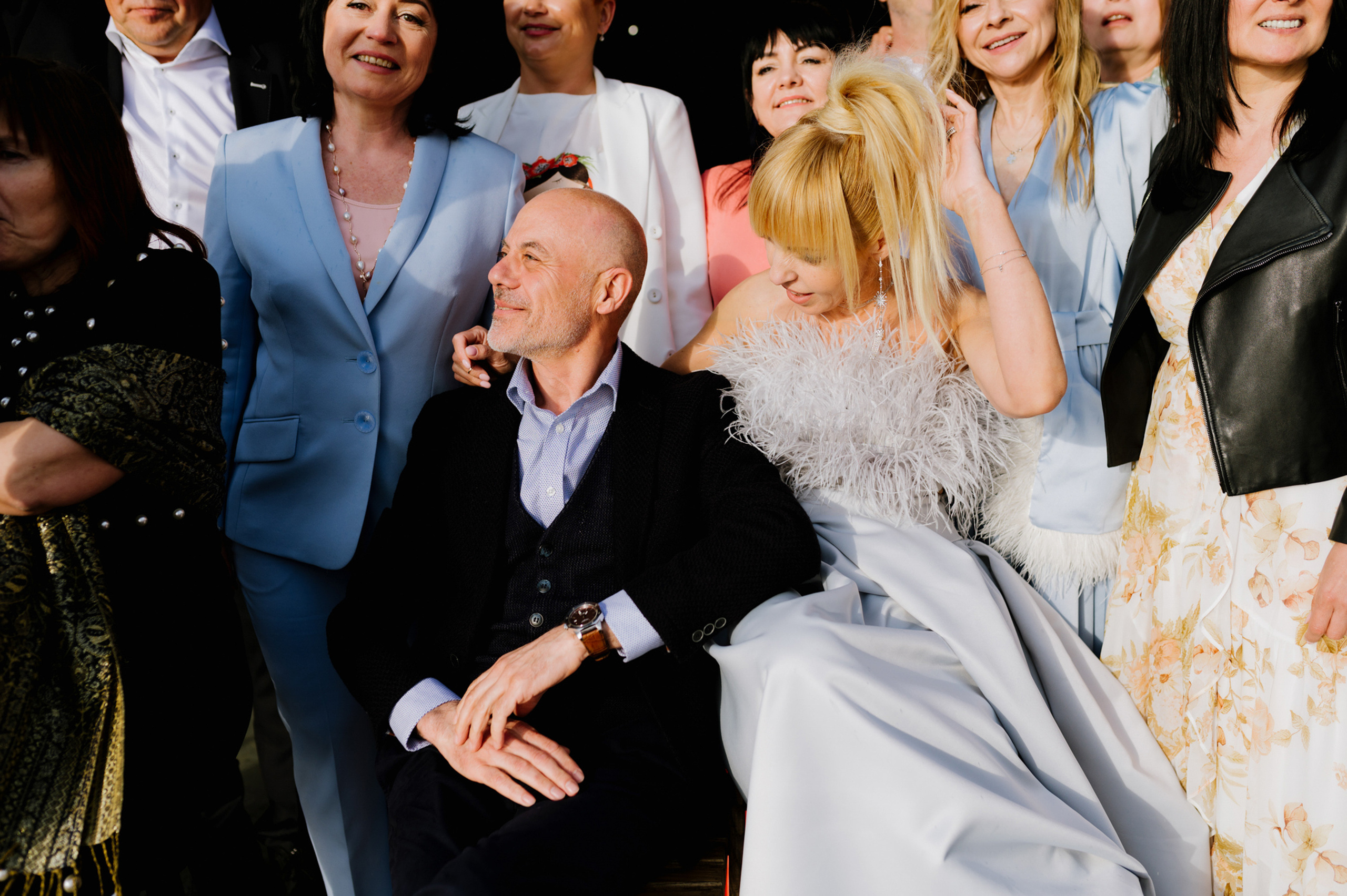 a group of people posing for a picture