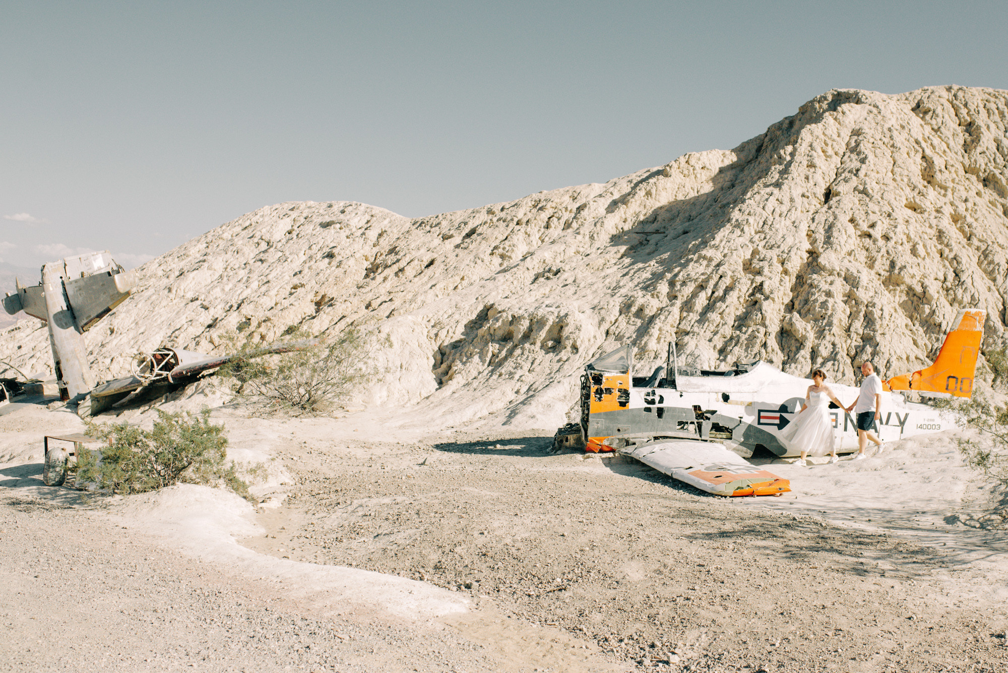 a mountain of white rocks