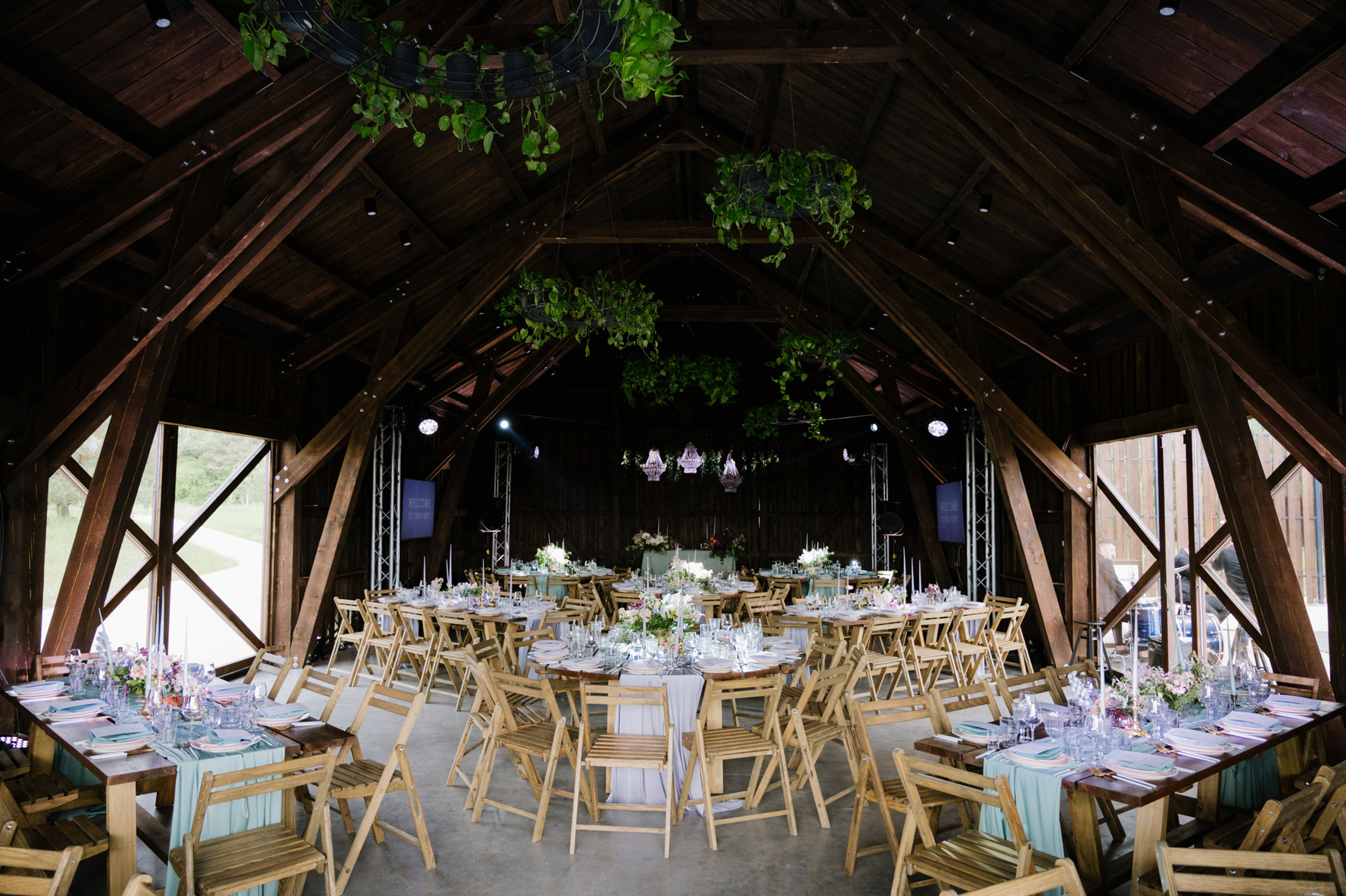 a large wooden structure