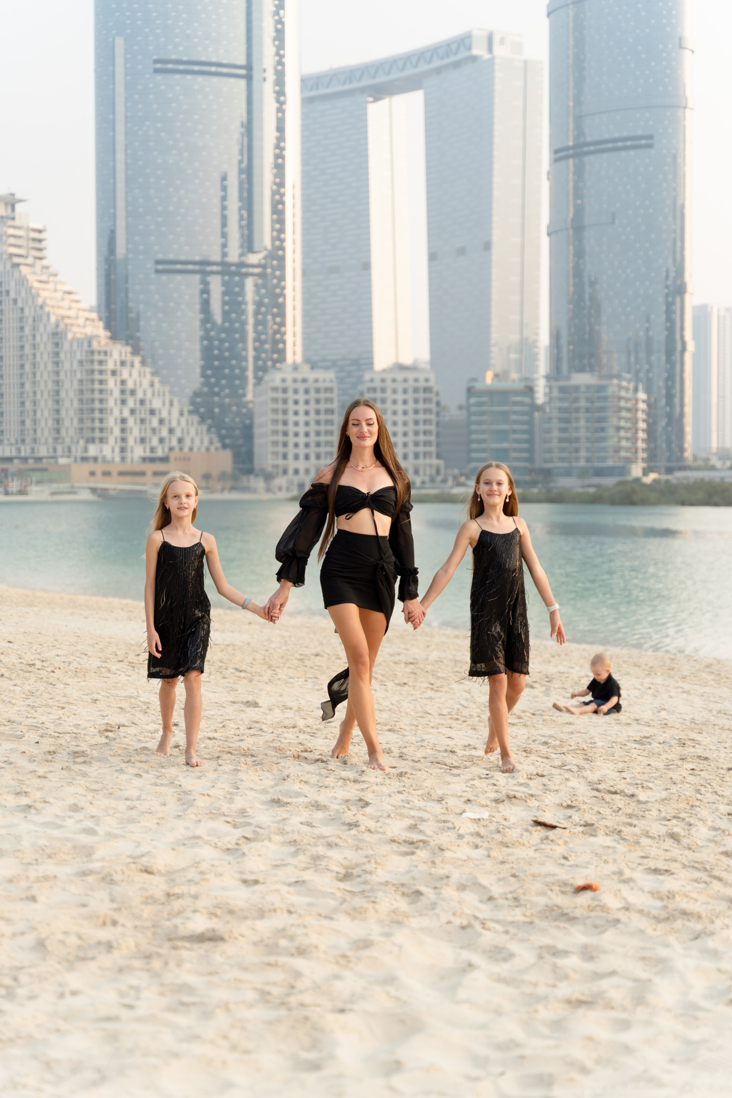 Фотосессия на пляже Reem Central Park/ Reem island Abu Dhabi. Фотограф в Абу Даби Марина