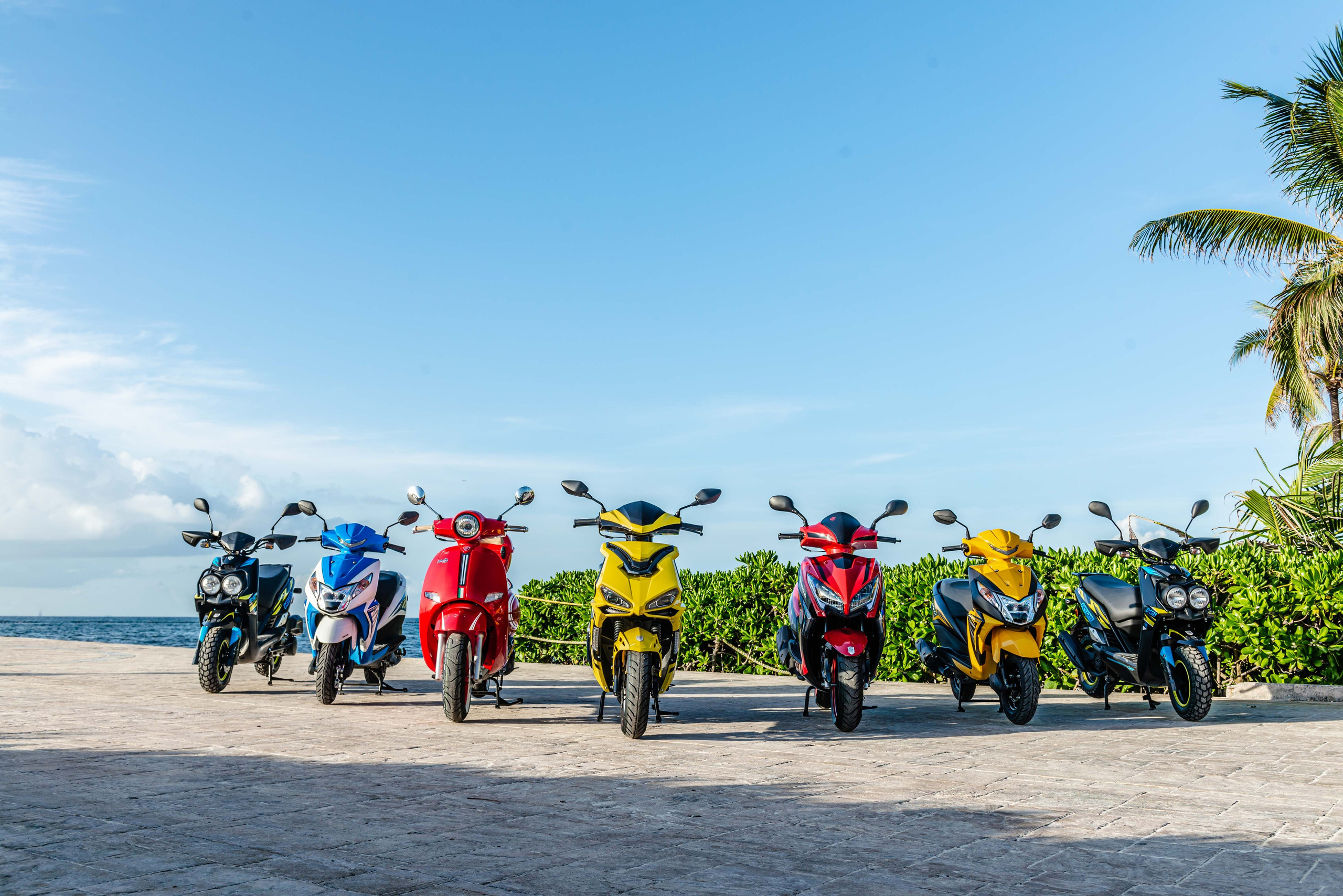 Scooter Photography for Rental Website in Mexico. PHOTOGRAPHER QUINTANA ROO