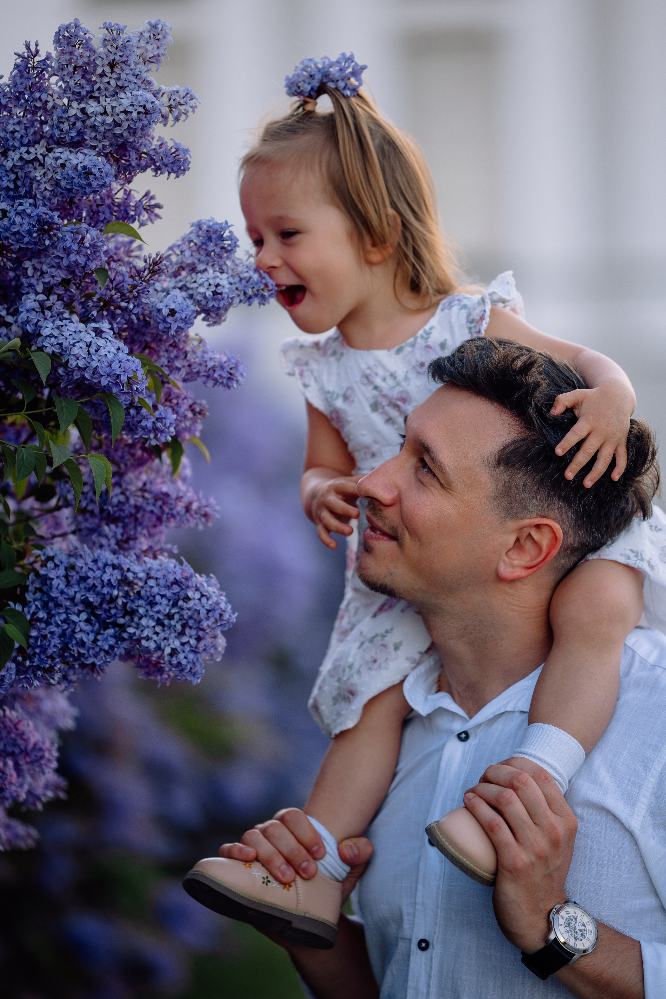 Schloss Nymphenburg: Mama, Papa und ein süßes Mädchen. Hochzeitsfotograf München Taufe Familienfotograf Tanja Mauke