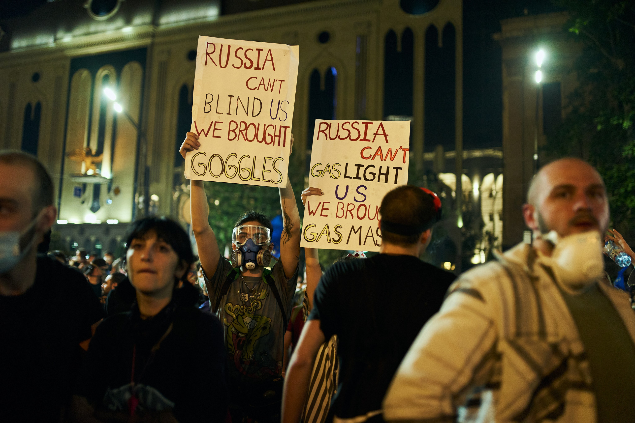 Georgia against «foreign law»/ არა რუსულ კანონს. Visual artist